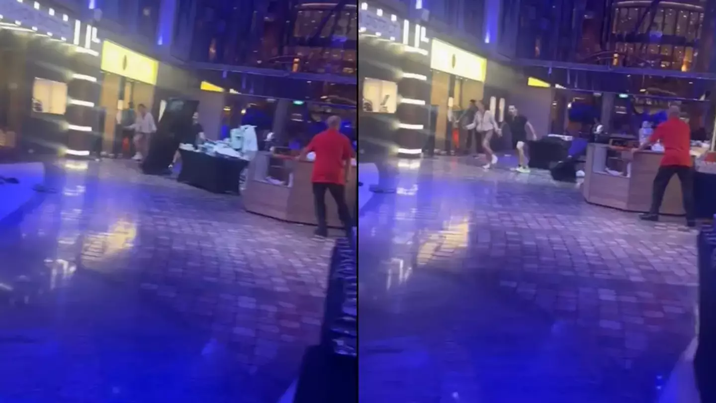 Passenger relives chaos on cruise that 'tilted 45 degrees' as guests 'stampeded' on the boat