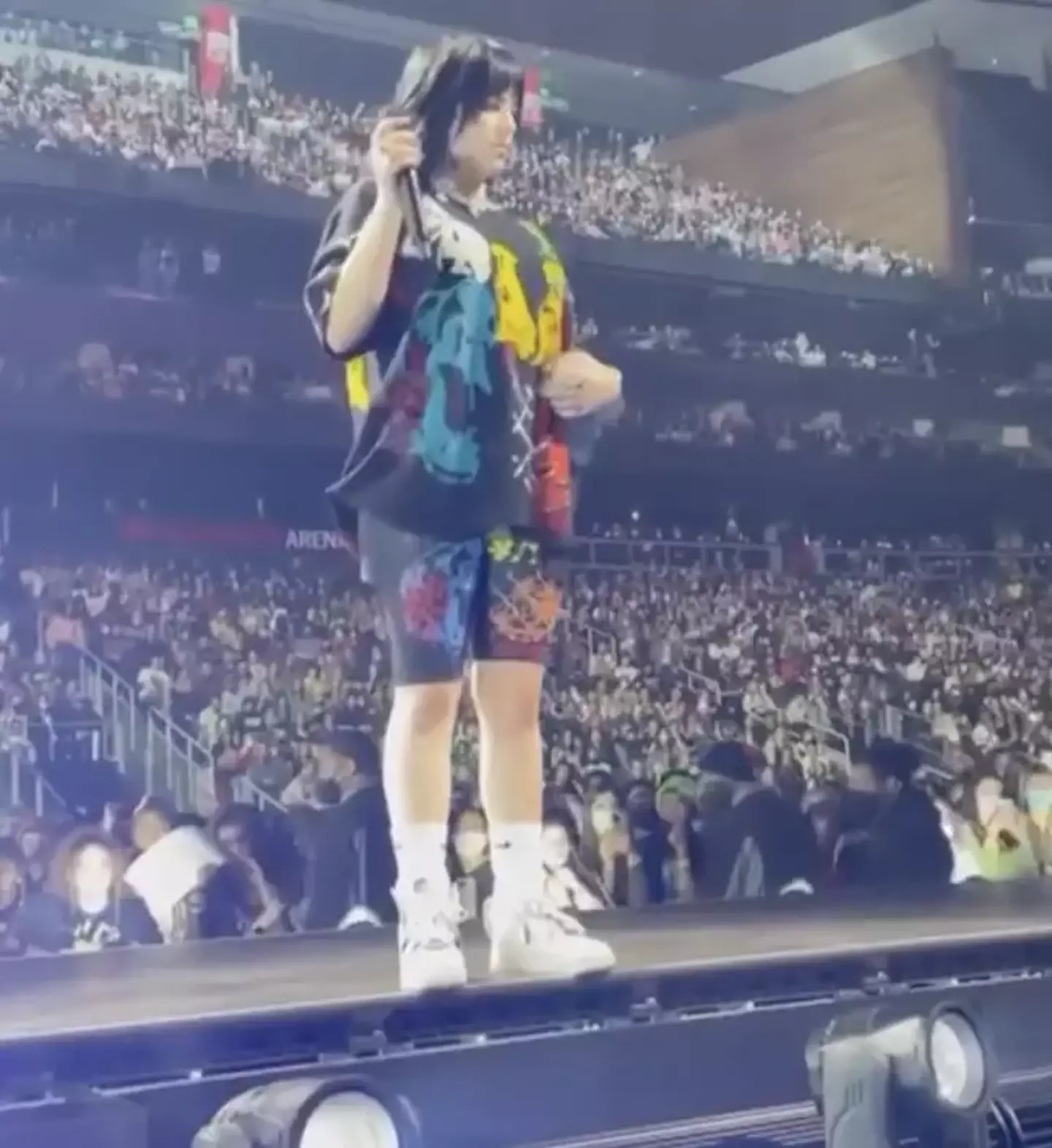 Eilish was perceived to be having a pop at Scott.