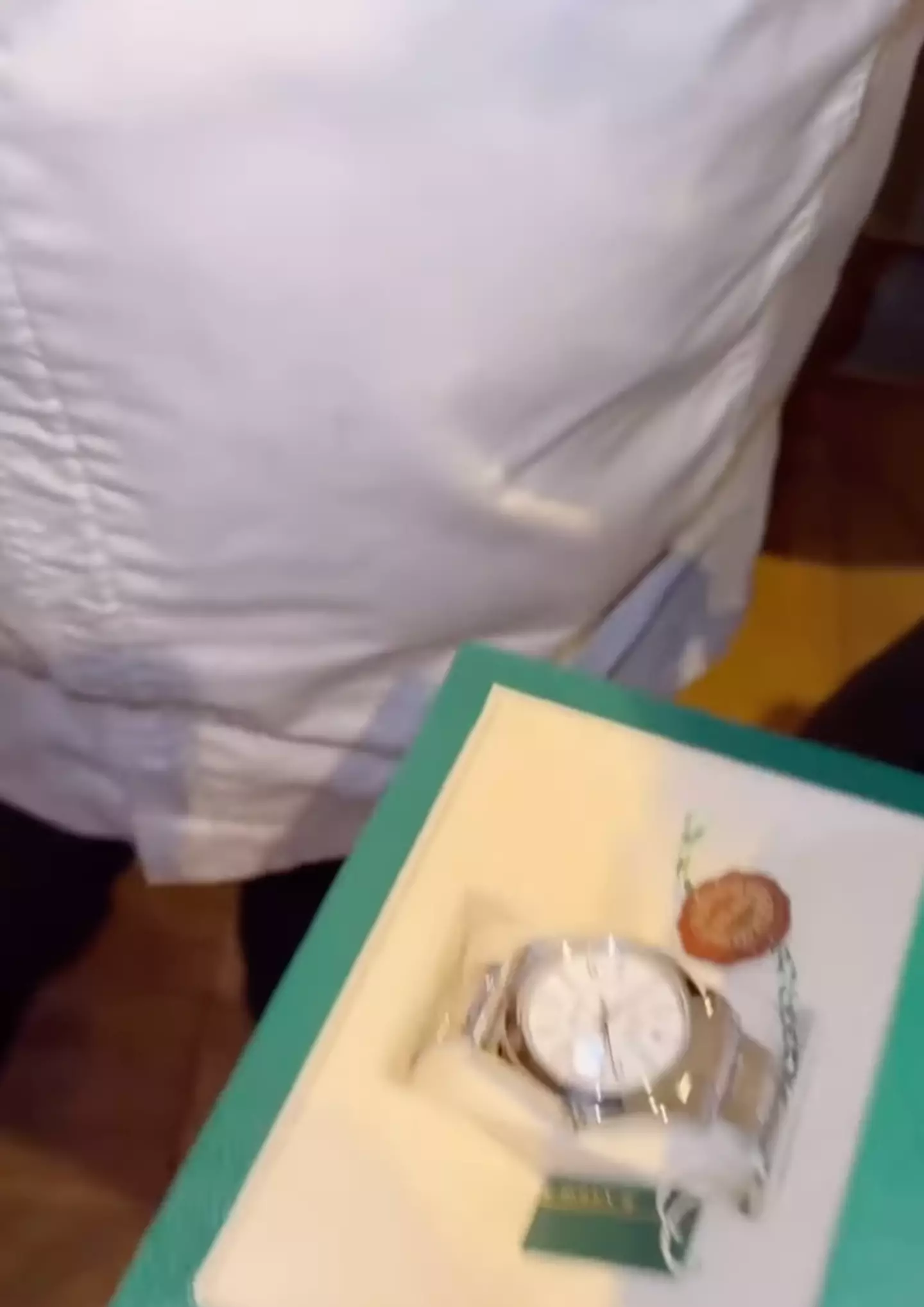 Fans were quick to joke about McGregor's choice of watch.