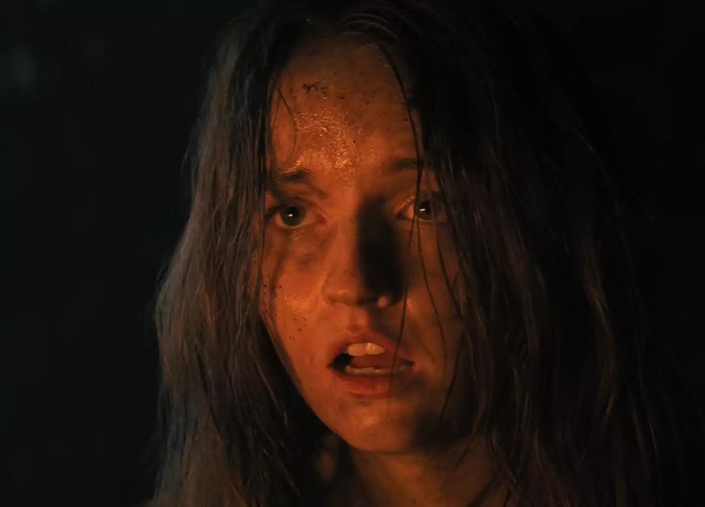 Kaitlyn looking a little worse for wear in the film. Not her fault, like.