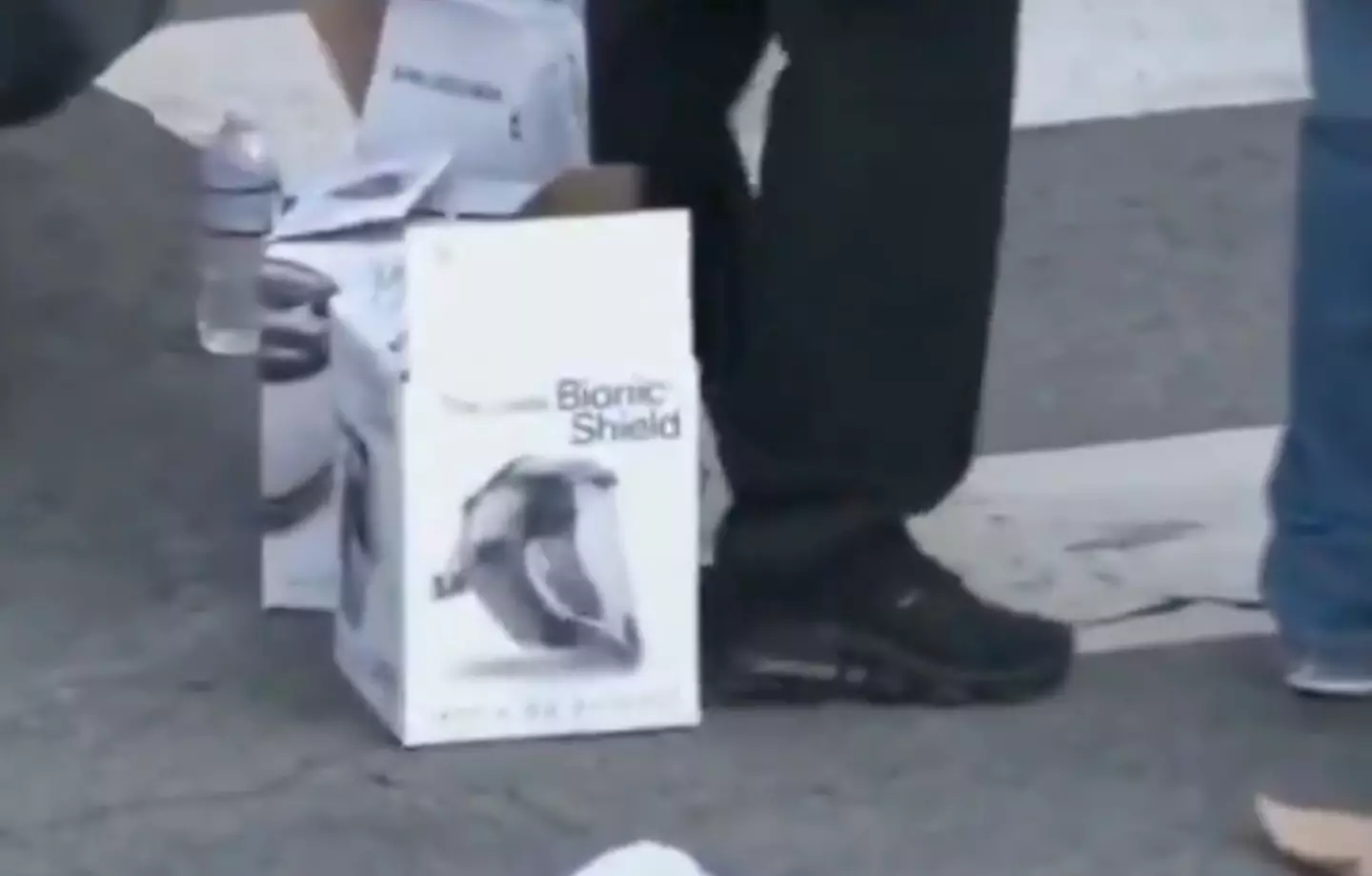 The equipment was spotted during a live broadcast of the protests (FOX News)
