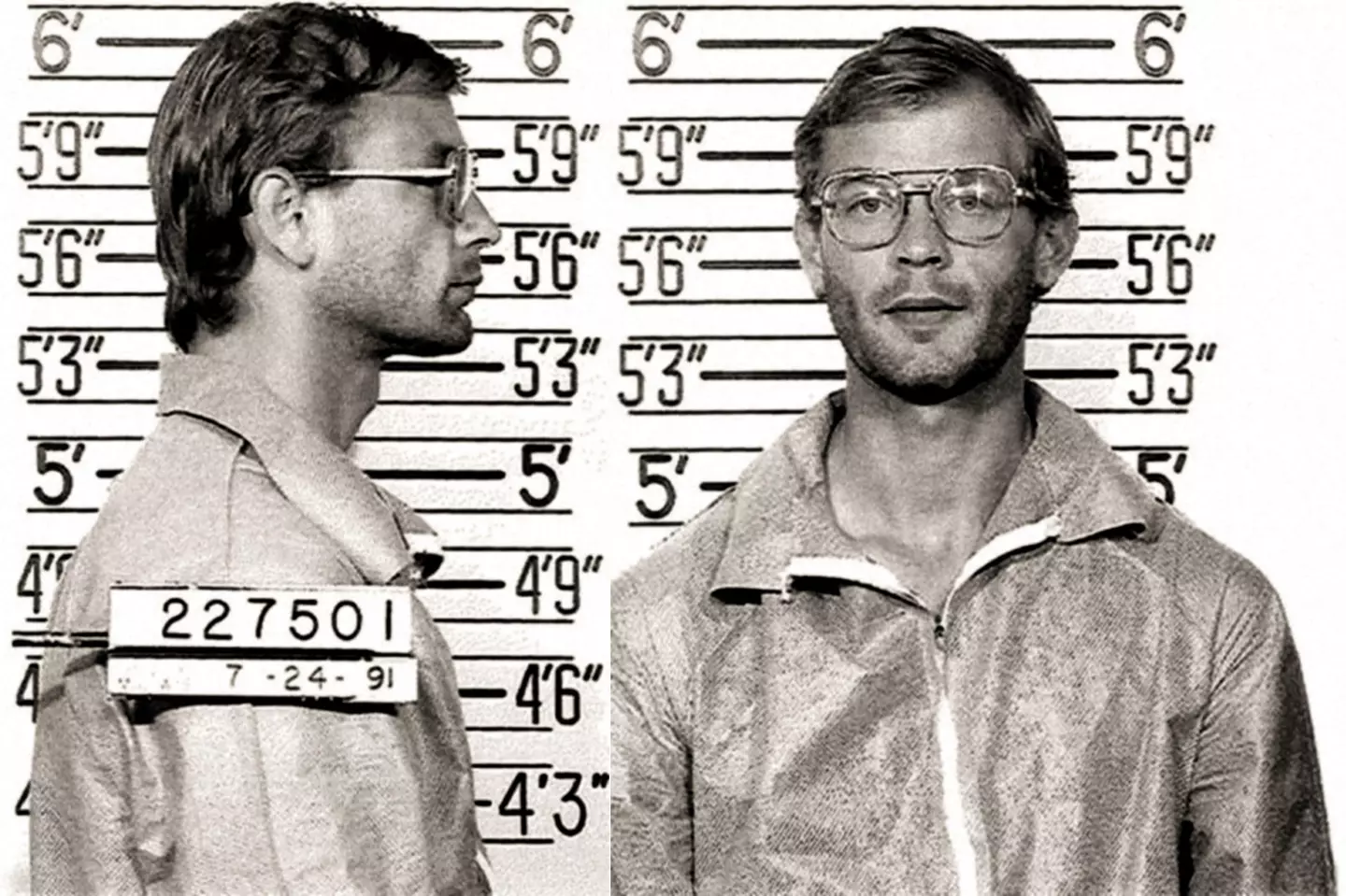 Dahmer's police mugshot.