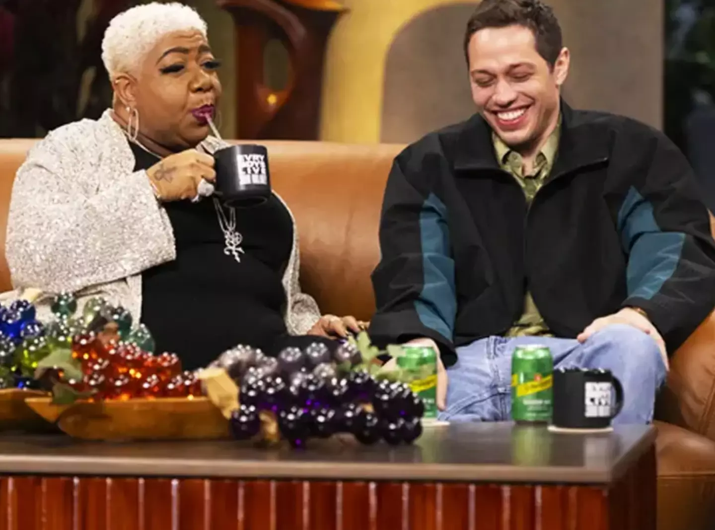 Pete Davidson and Luenell appeared on John Mulaney's show (Netflix)
