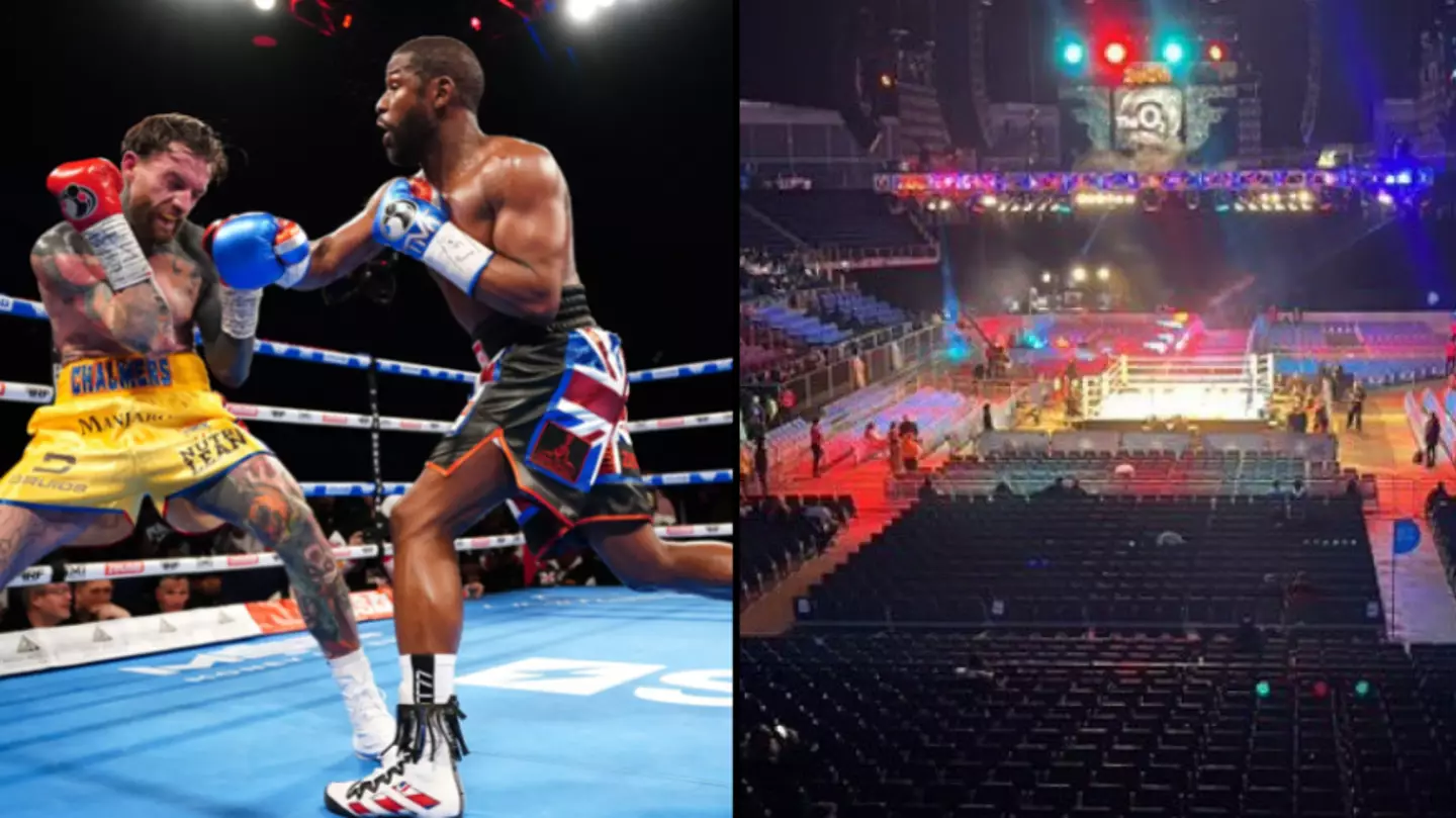 Floyd Mayweather UK exhibition fail as O2 Arena left virtually empty