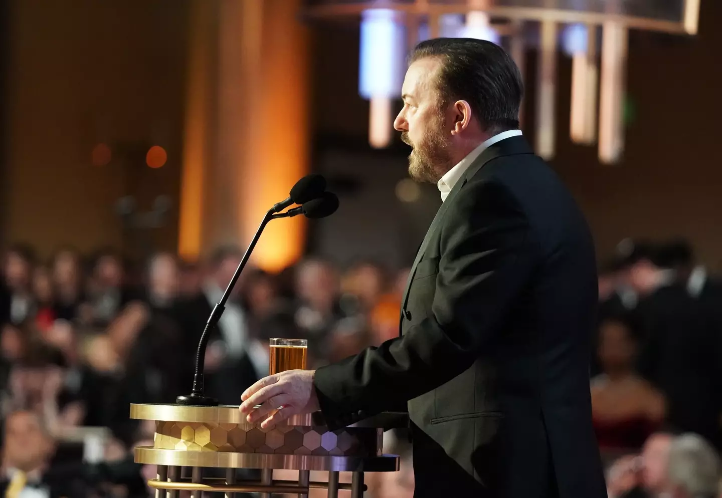Ricky Gervais last hosted the Golden Globes in 2020.