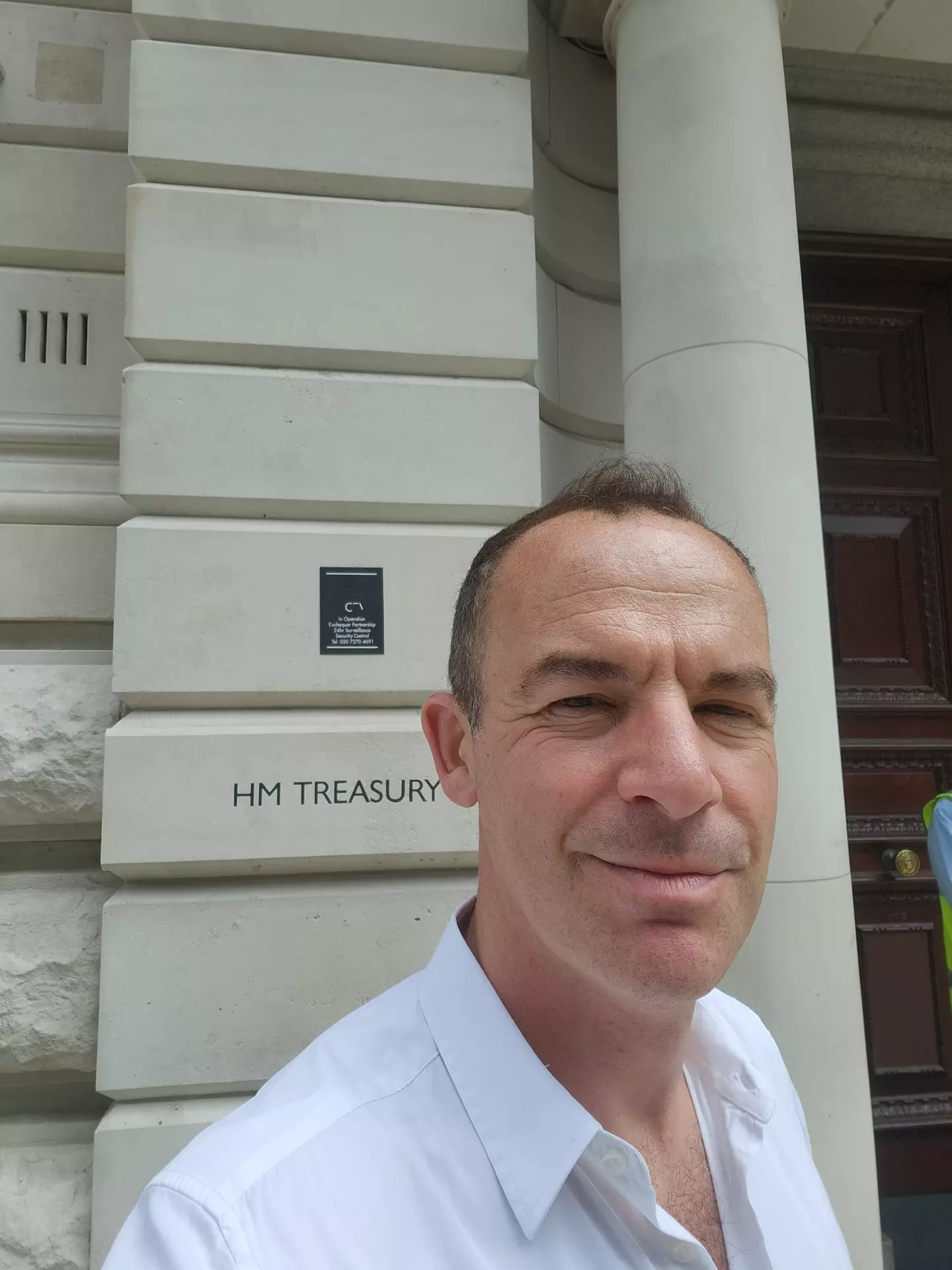 Lewis has been advising concerned customers to call 159.