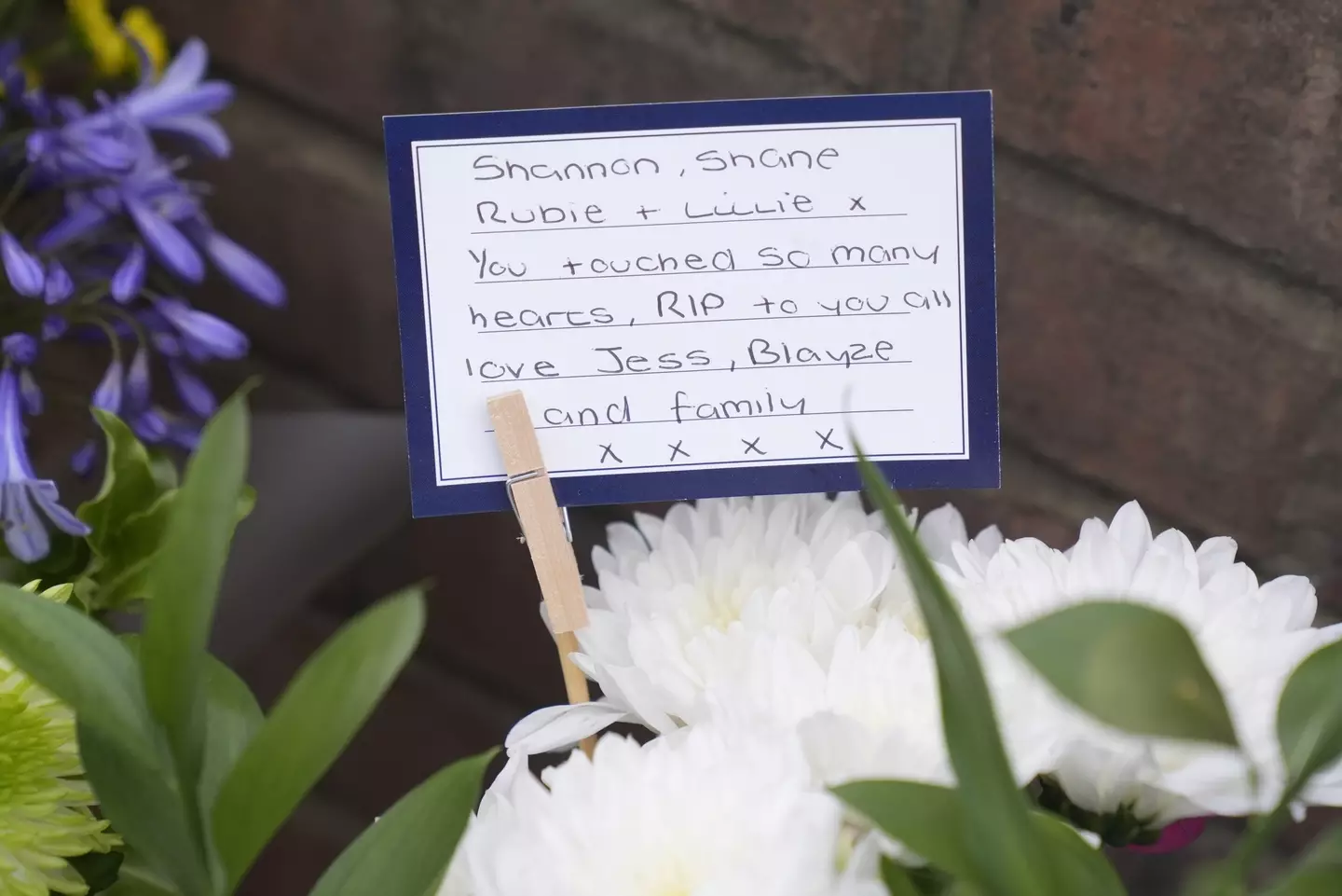 People have been laying flowers on the A61 near the site of the crash. (PA)