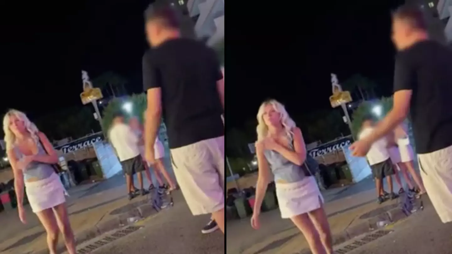 Disturbing moment Brit 'drunk' woman in Magaluf is followed by man who 'stared at her for ten minutes'