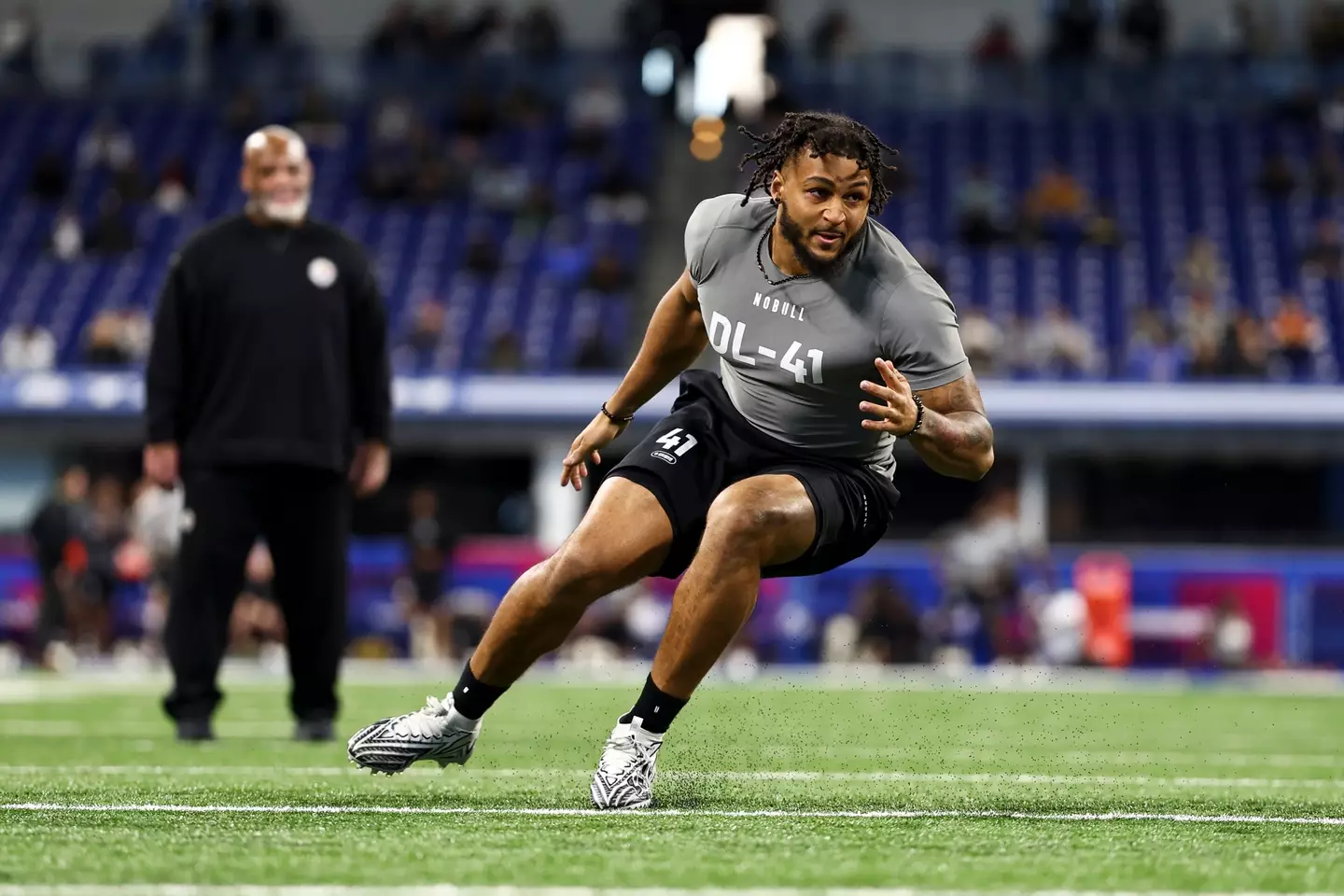 Marshawn Kneeland scored his first career touchdown on Monday (Kevin Sabitus/Getty Images)