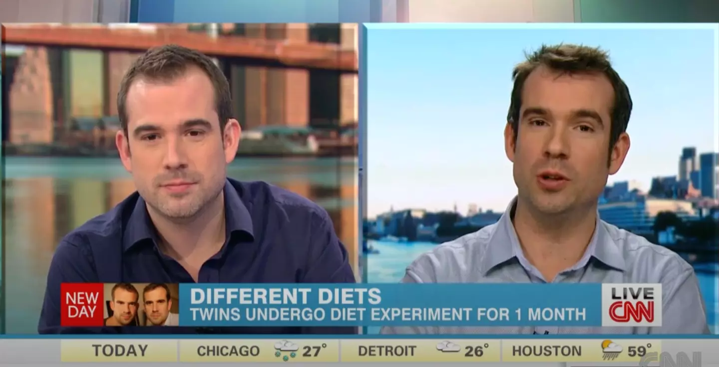 The pair found that their diets were not sustainable (YouTube/CNN)