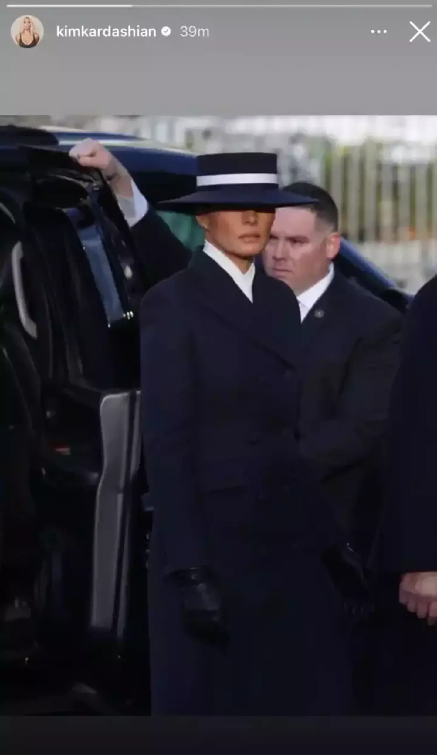 Kim Kardashian uploaded a picture of Donald Trump's wife, Melania (Instagram/@kimkardashian)