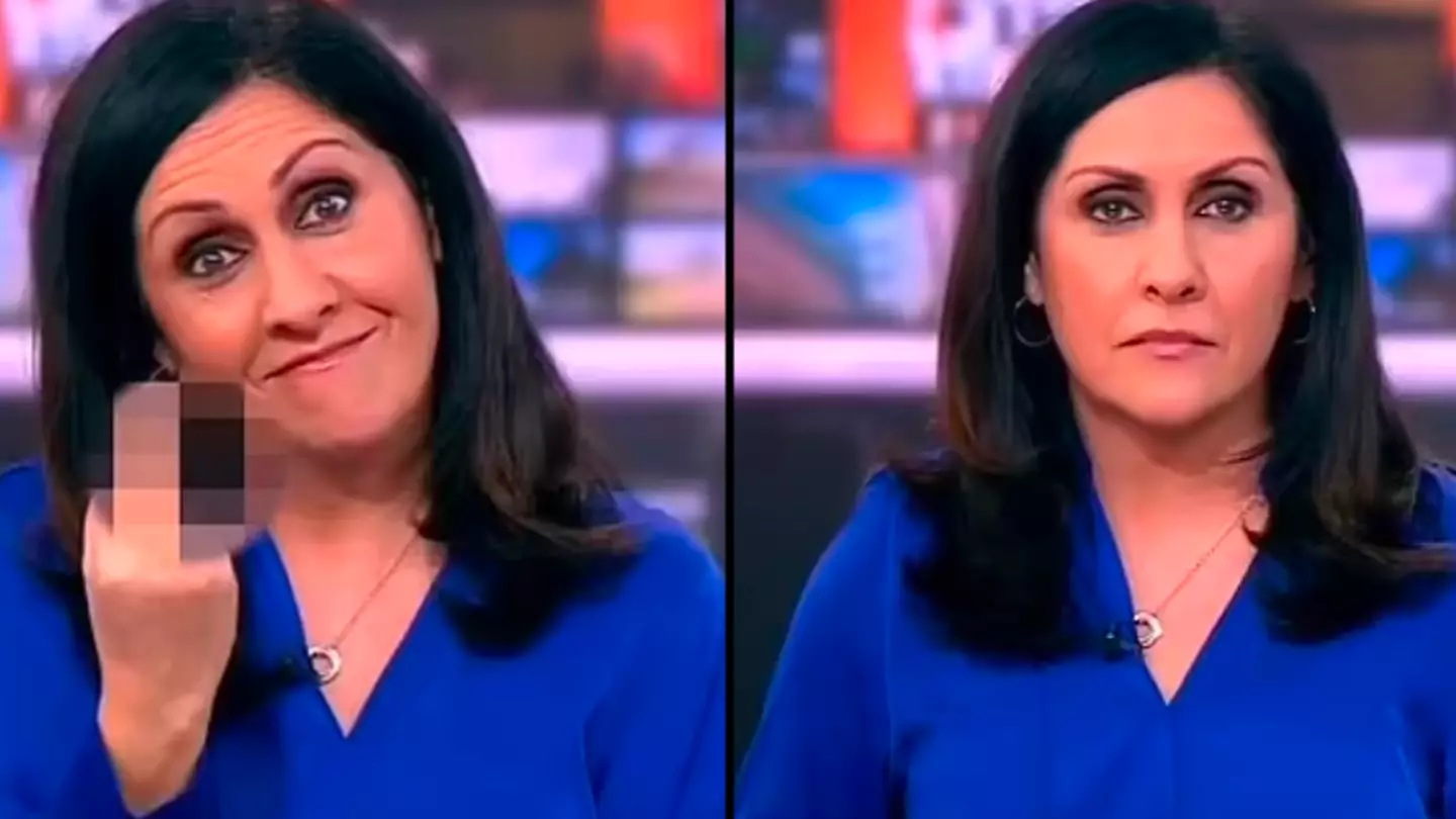 BBC presenter issues apology and explains why she unexpectedly gave the finger live on air