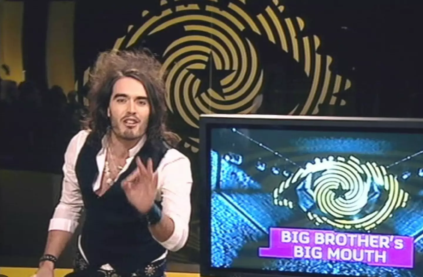 Russell Brand presenting Big Brother's Big Mouth.