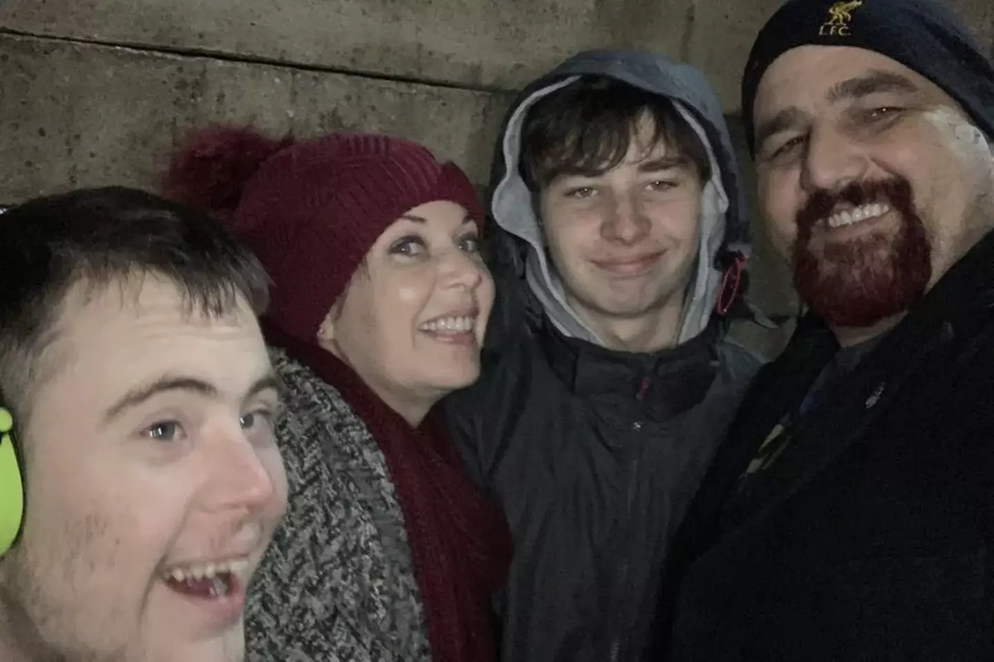 The Whitehead family, parents Michelle and Michael with their two sons.