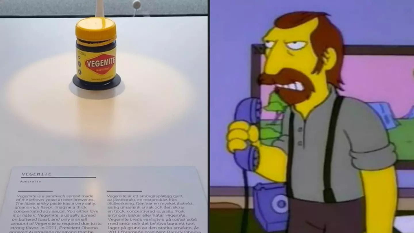 A jar of Vegemite is on display at Sweden’s Disgusting Food Museum