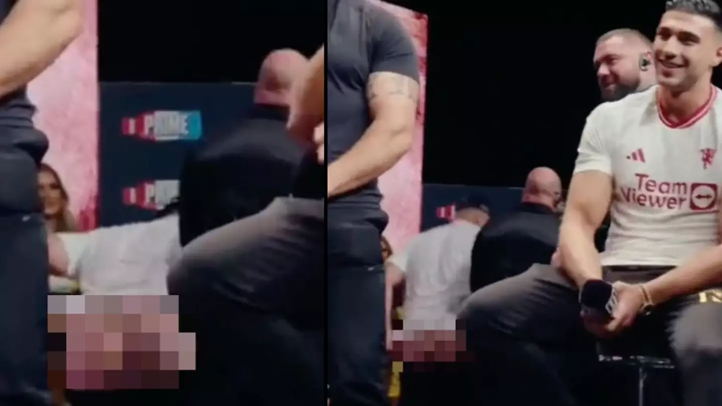 New footage sees Big John Fury mooning KSI at fight press conference