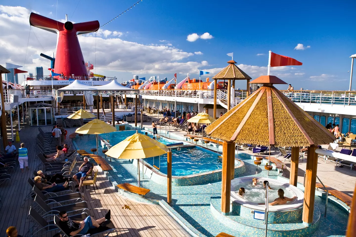 It's not clear if the ban of handheld fans also includes outdoor areas such as the main deck (Matthew Micah Wright/Getty Images)