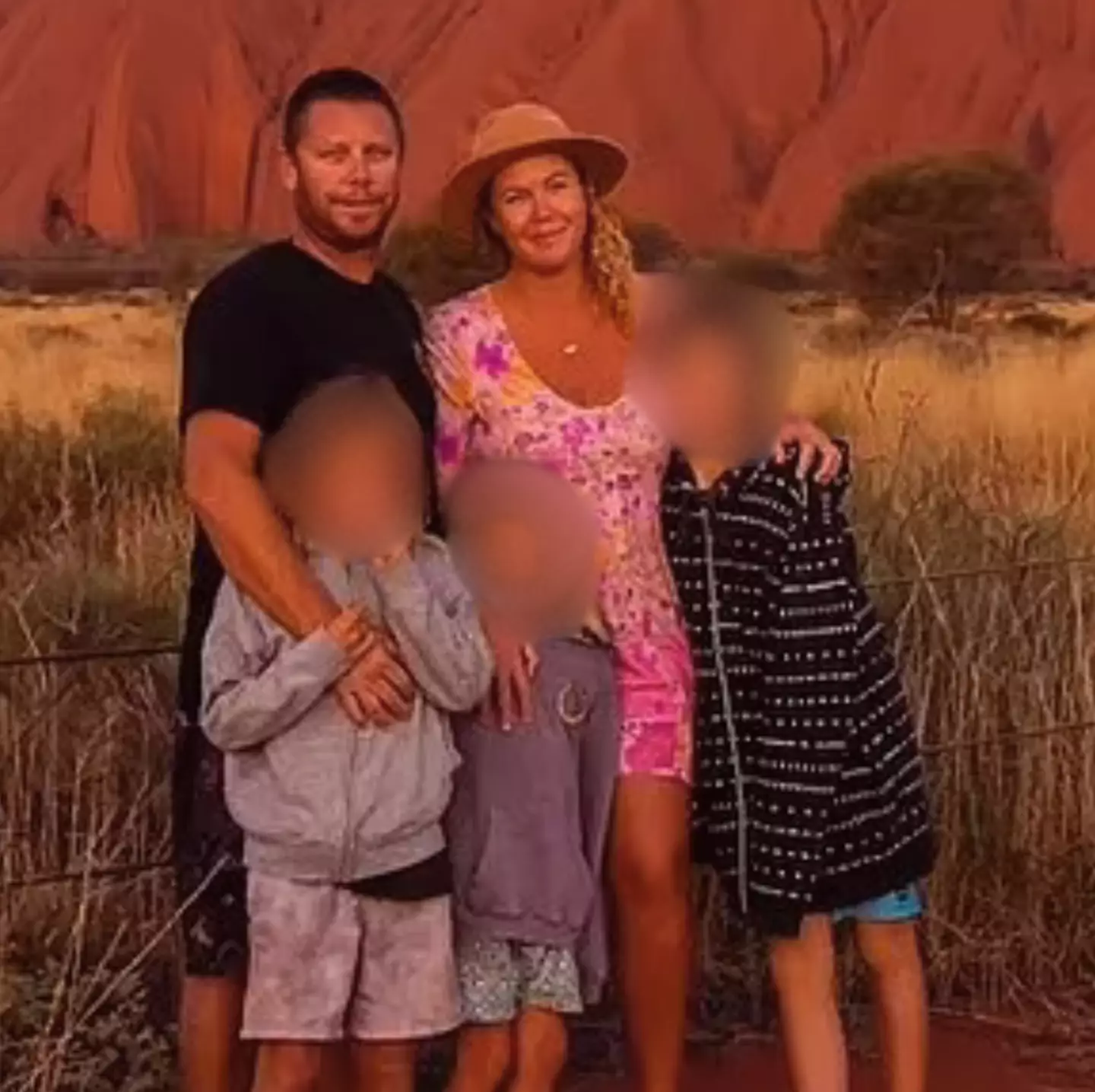 Alison Pope, her husband and their three children were travelling round Australia, but now they've lost a lot of money on a caravan that was never built. (GoFundMe)