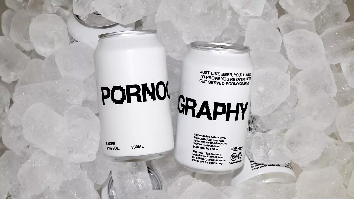Cans of ‘Pornography Beer’ raise awareness about new rule changes