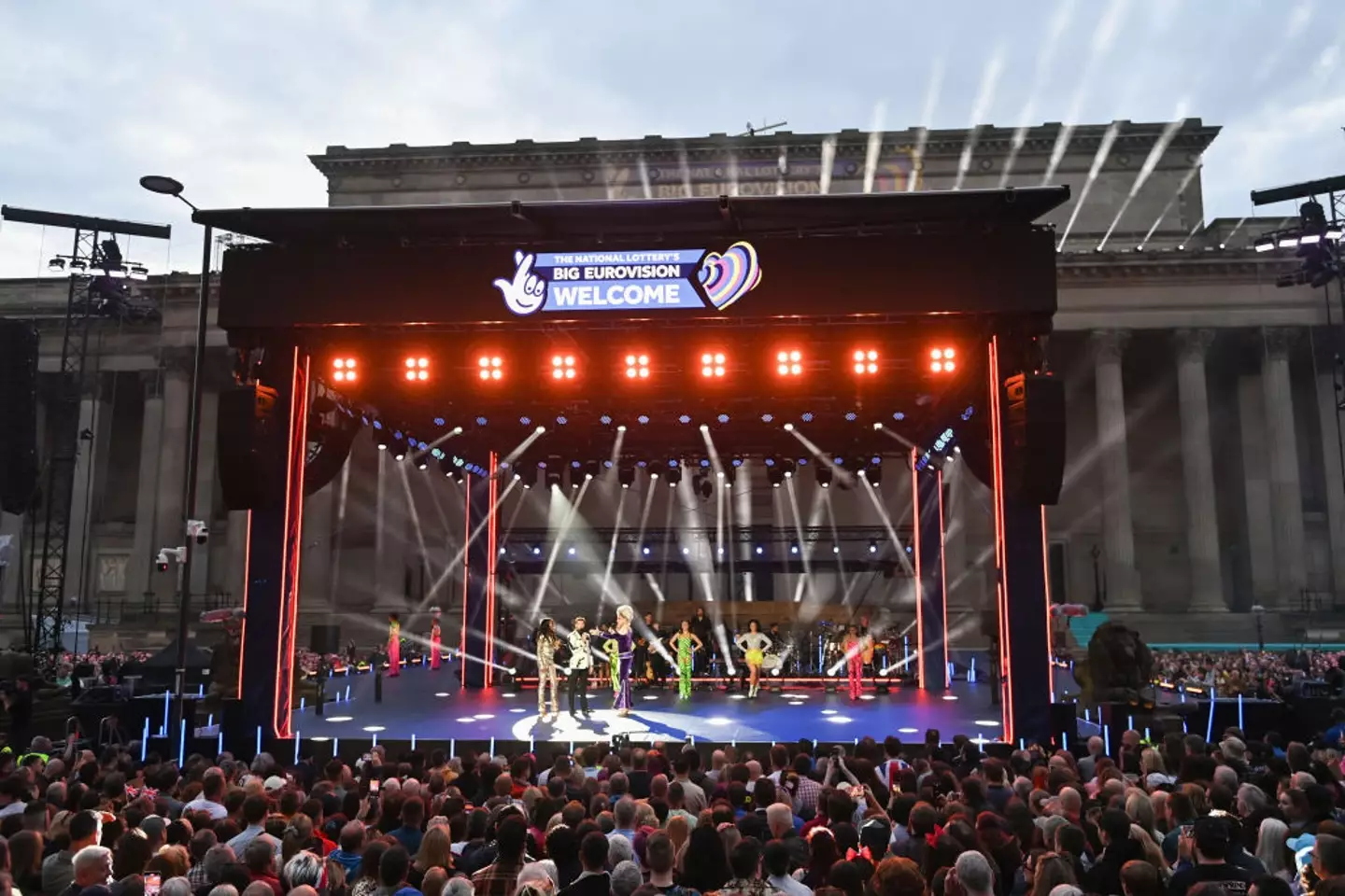 People have been comparing it to the stage in Liverpool last year. (Stuart C. Wilson/Getty Images for The National Lottery)