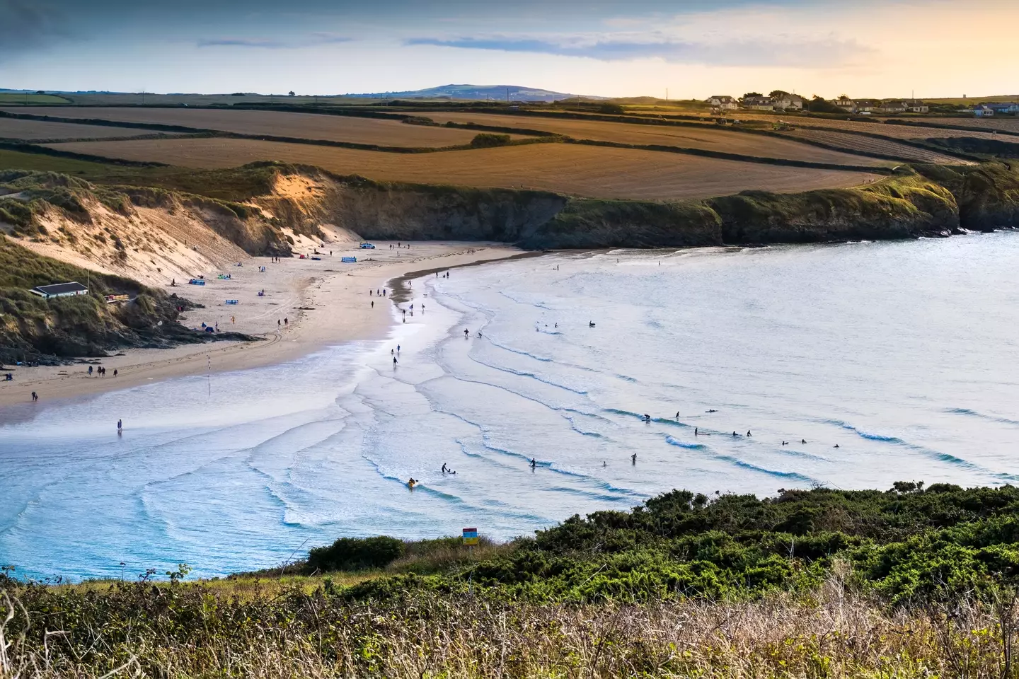 Crantock Beach, in Cornwall, is a big hit with holidaymakers.