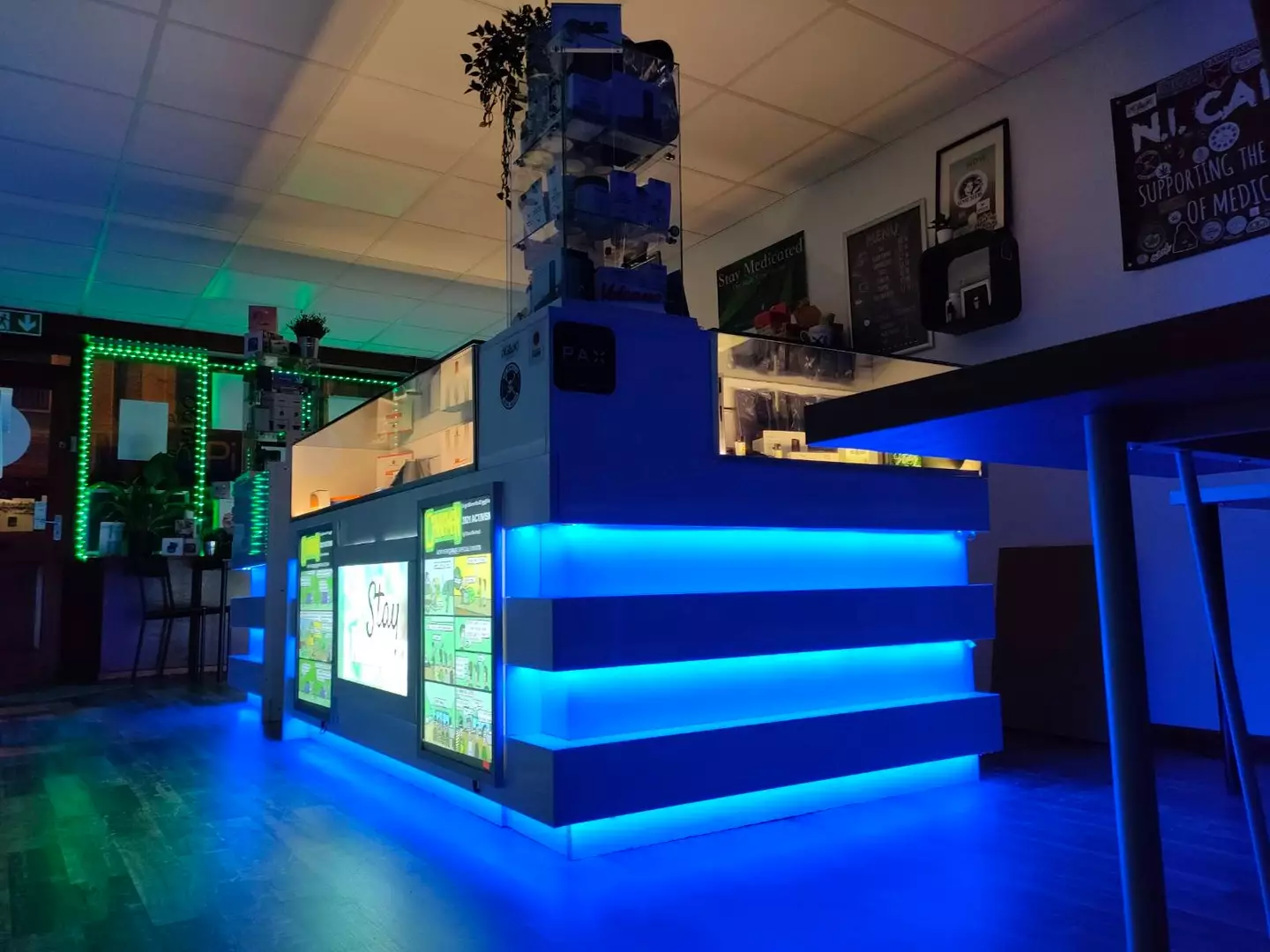 The vape lounge sells drinks, but also allows users to rent vaporisers too.