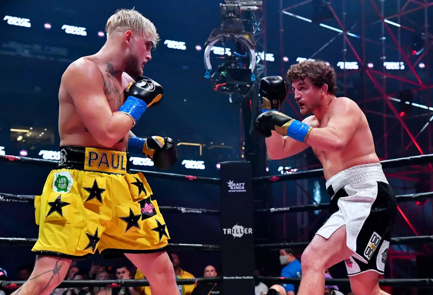 Ben Askren (right) said he 'died four times' and doesn't remember anything from June after getting pneumonia (Jeff Kravitz/Getty Images for Triller)