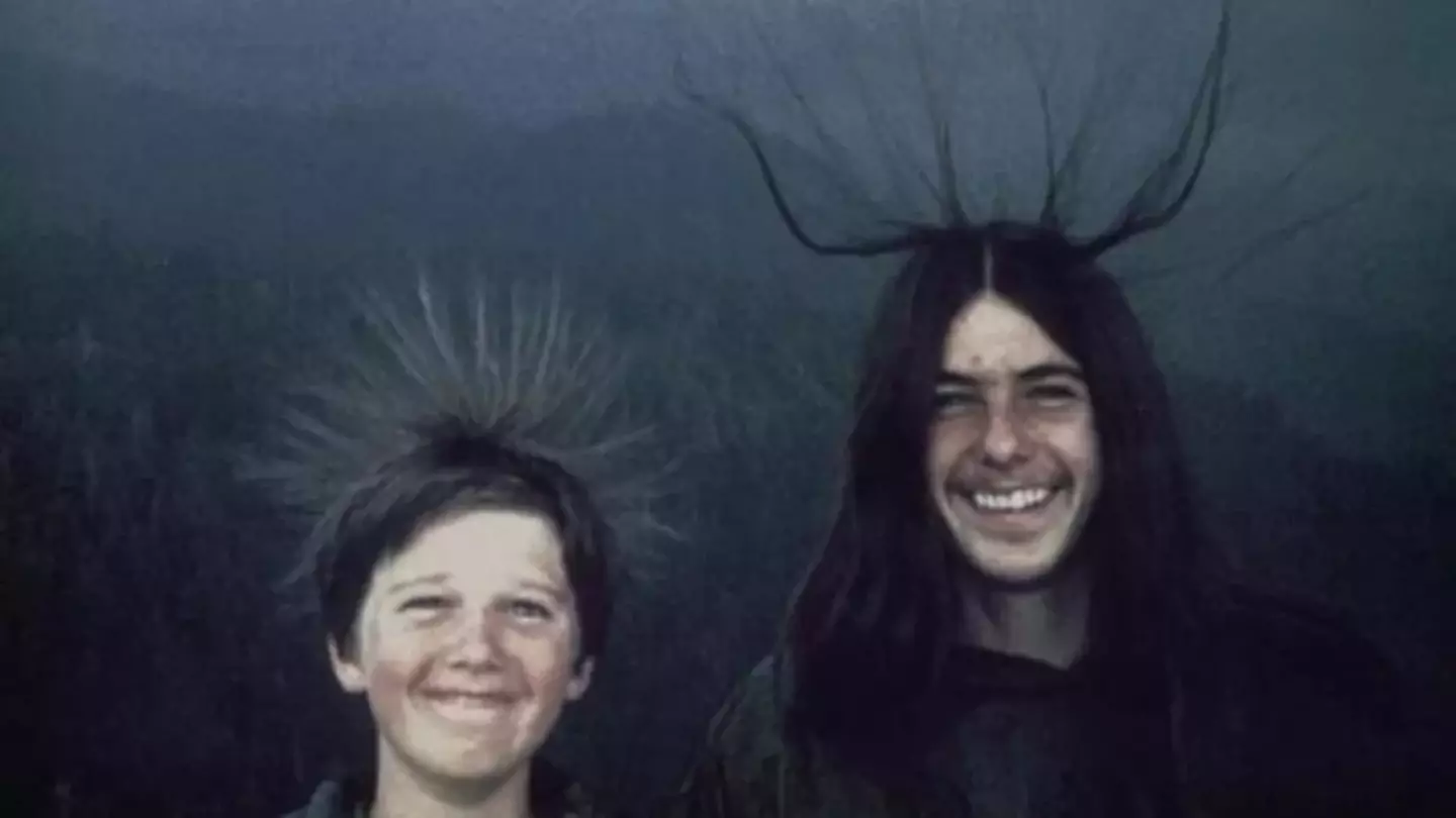 Michael, 18, and his brother Sean, 12, hiked to the top of Moro Rock in Sequoia National Park.