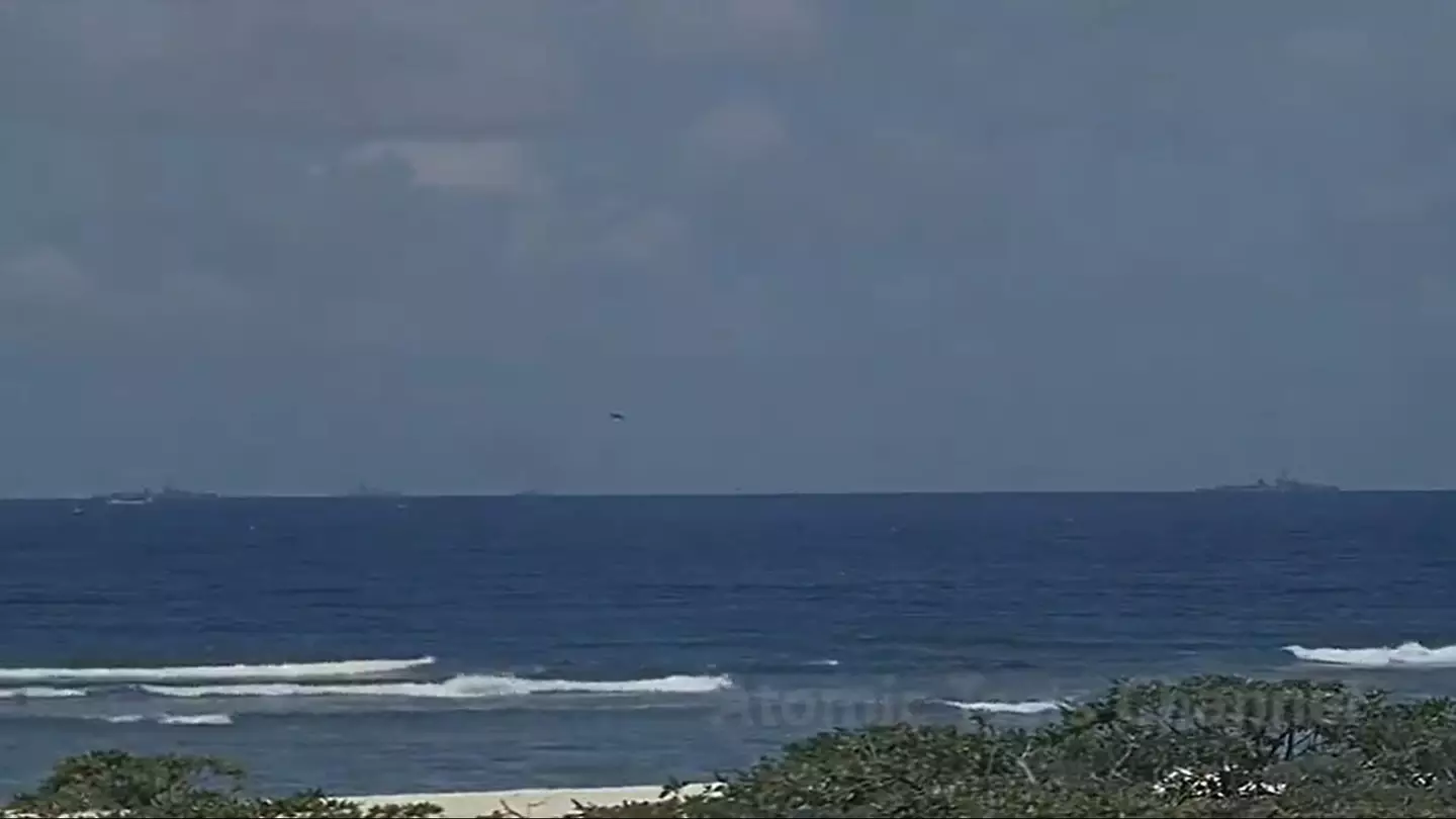 A peaceful coastal view soon to be disturbed.