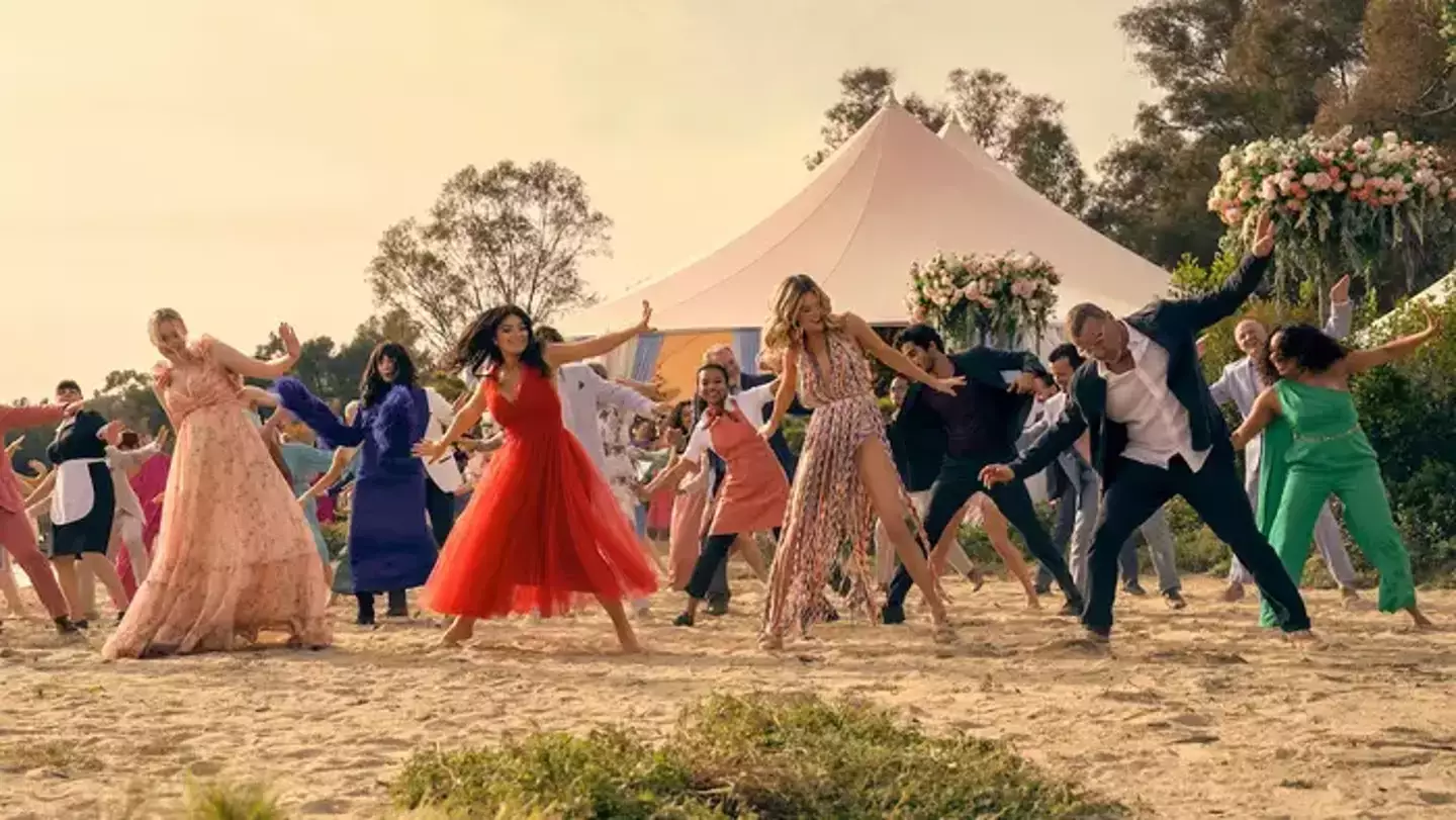 To have the entire cast doing a choreographed dance as the intro was certainly a choice (Netflix)