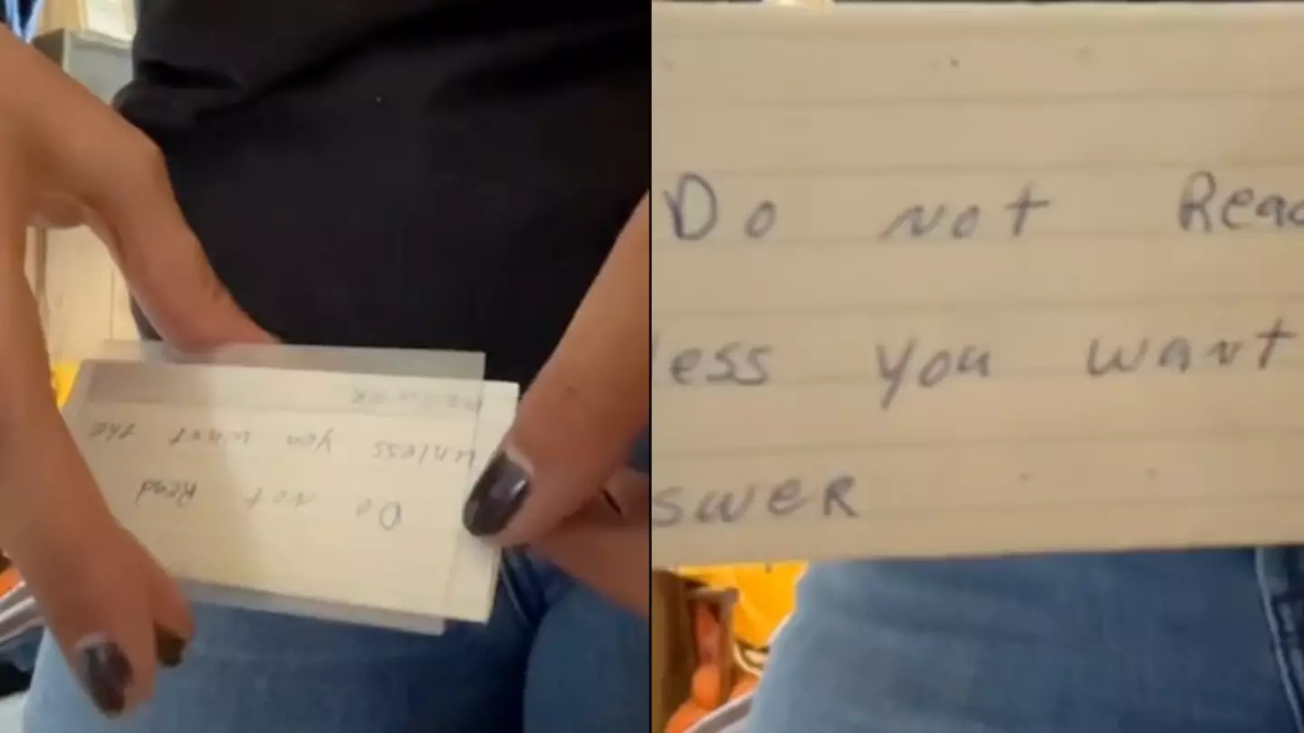 Woman finds ‘ominous’ note with family secret while clearing out dad’s house after he died