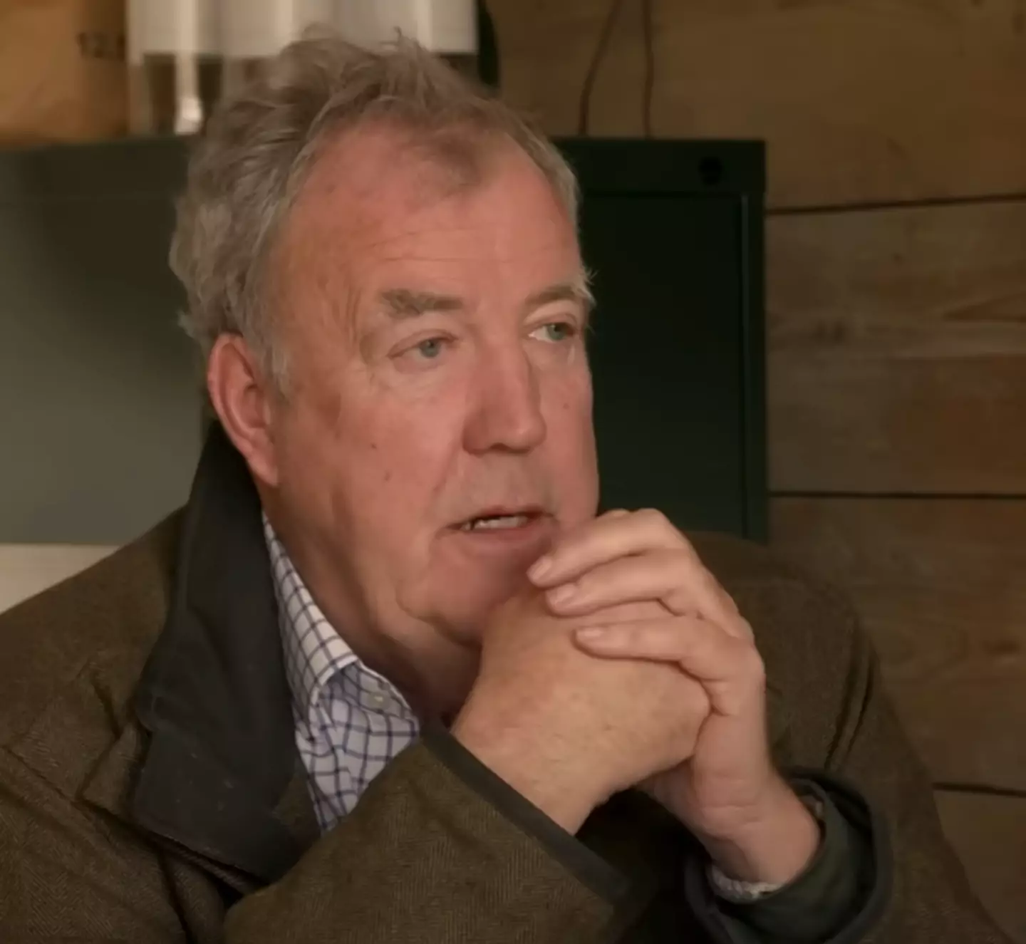 Jeremy in his farm office. (Amazon Prime Video)