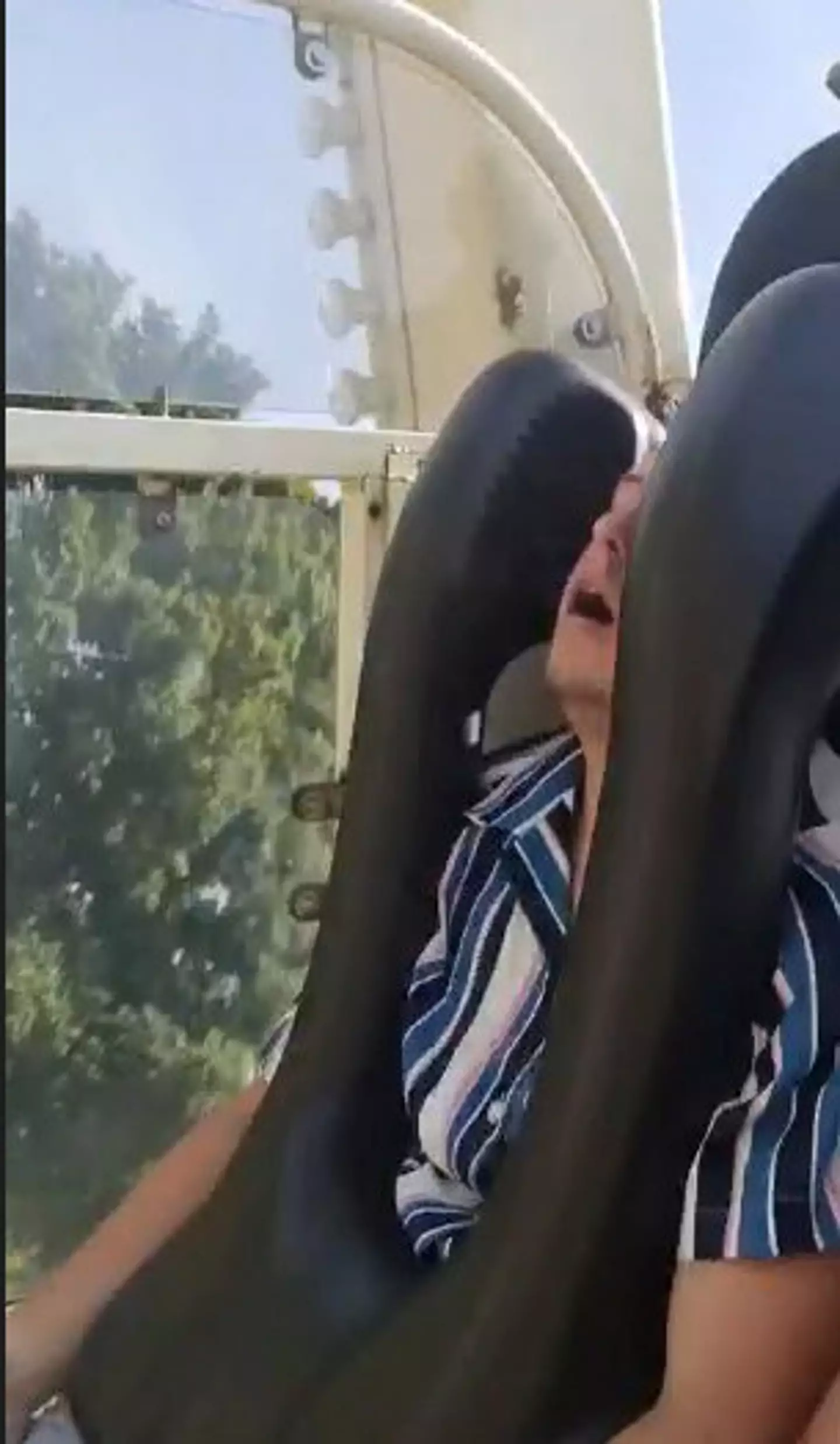 The 26-year-old eventually blacked out.