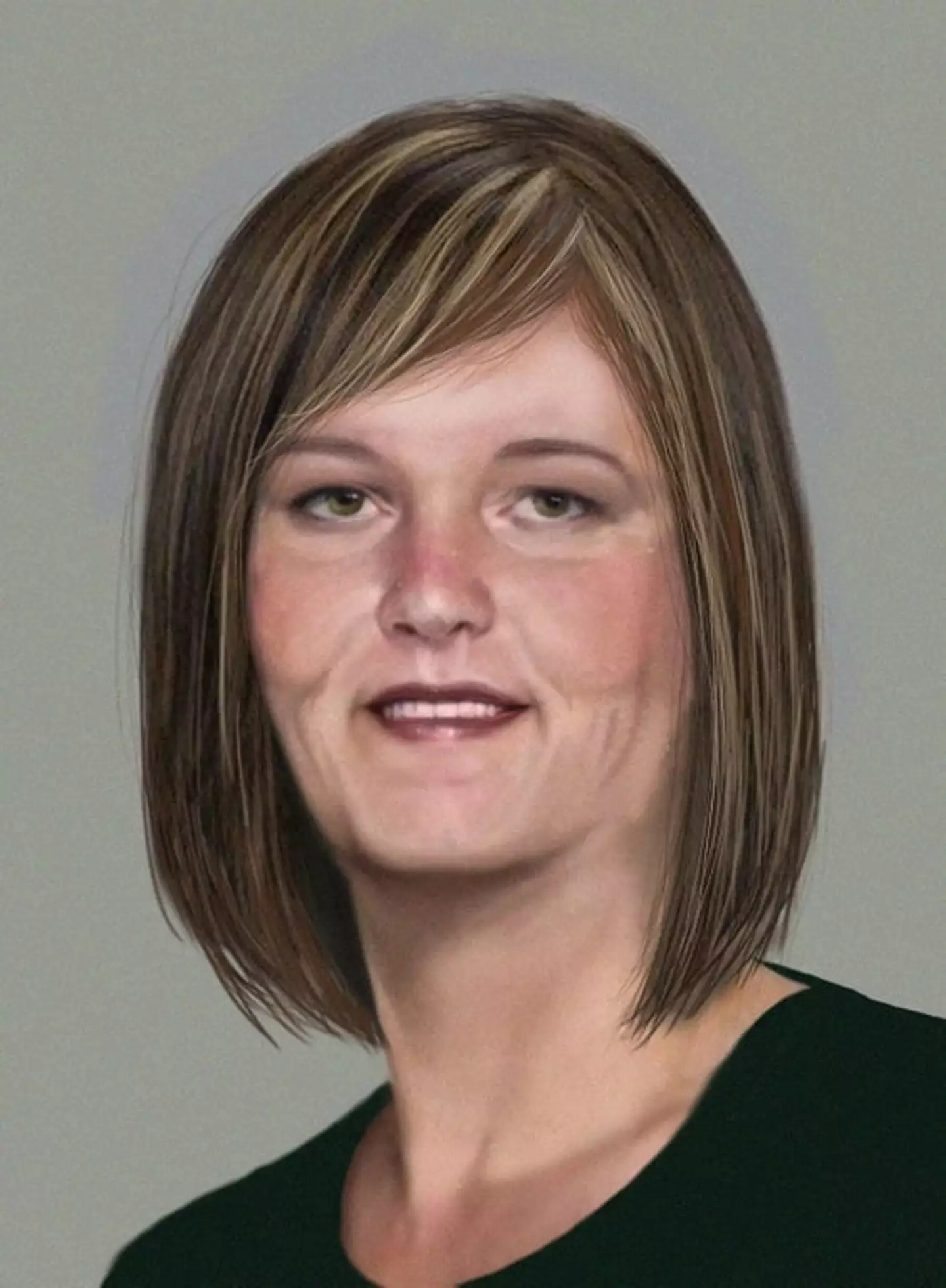 A graphic from the FBI of what Amy might look like in her 40s (FBI)