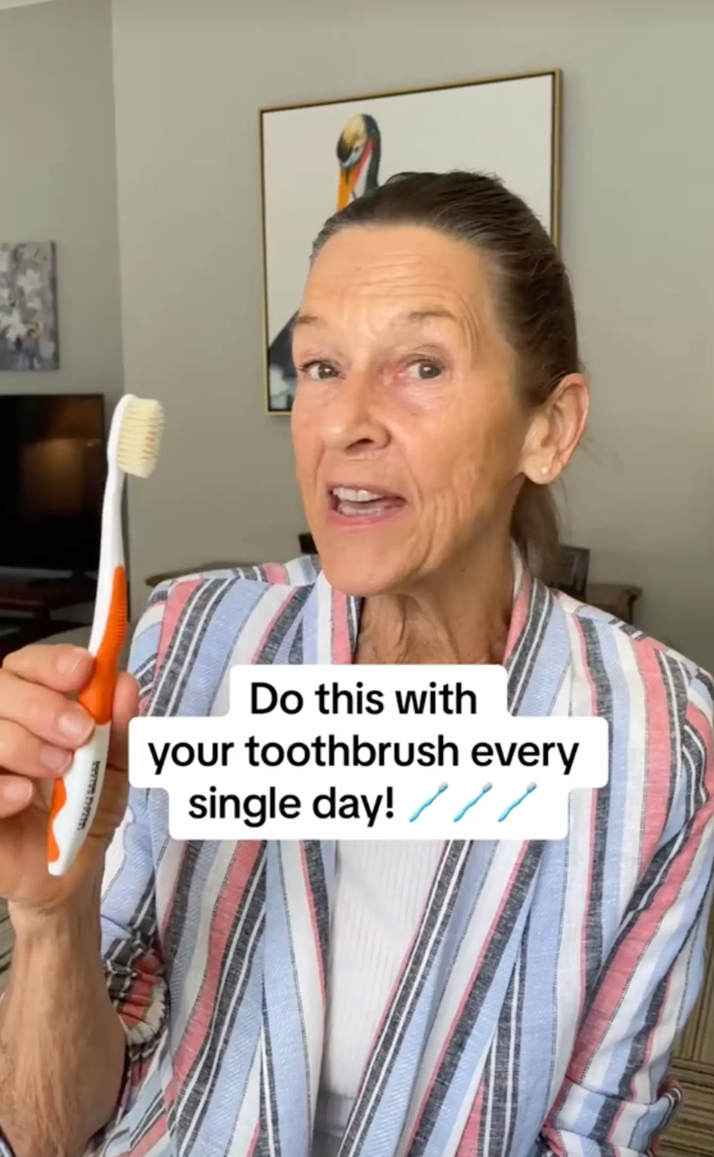 The dentist says you should have two toothbrushes.