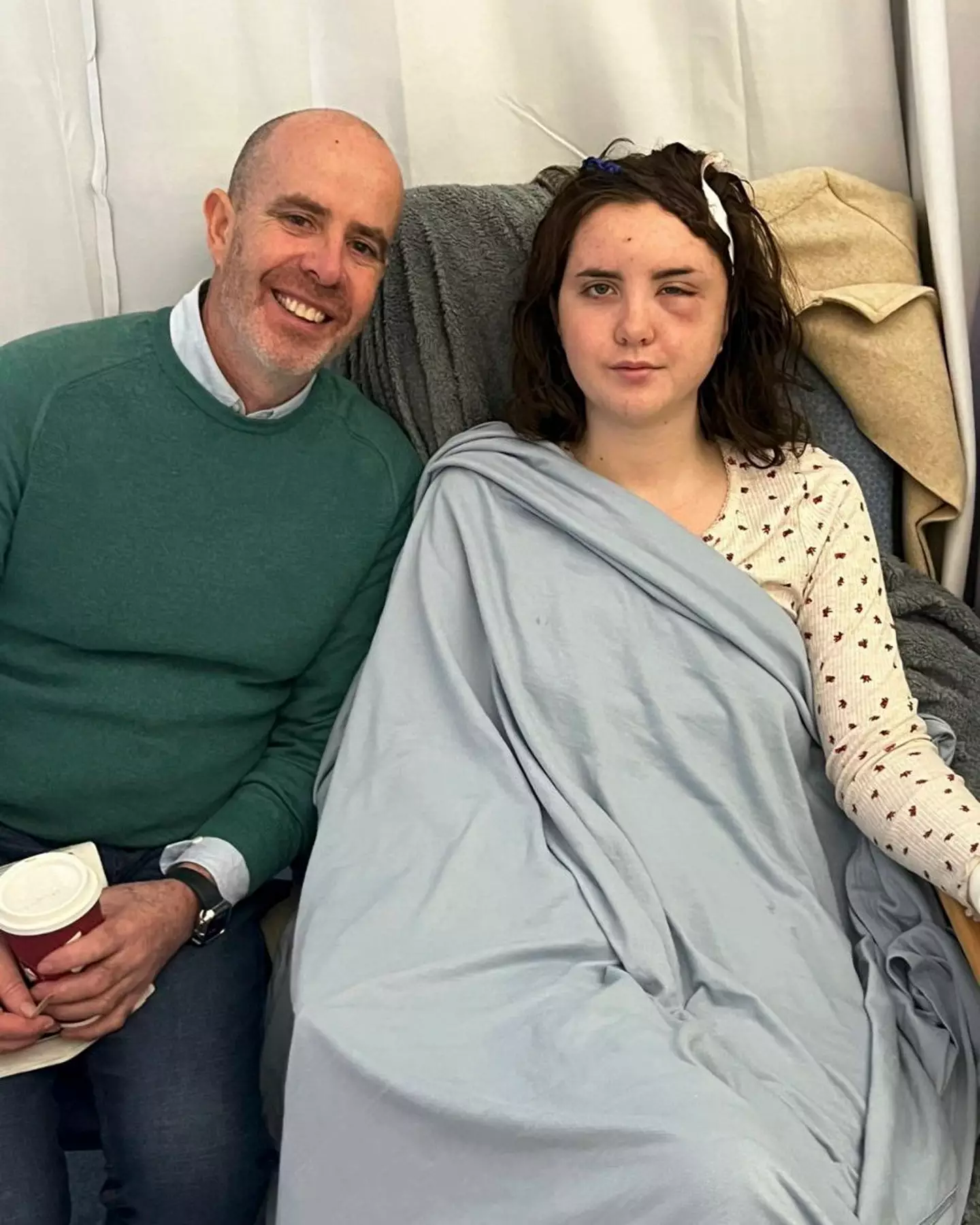 She was initially told she was likely suffering from heatstroke due to the high temperatures on holiday (SWNS)