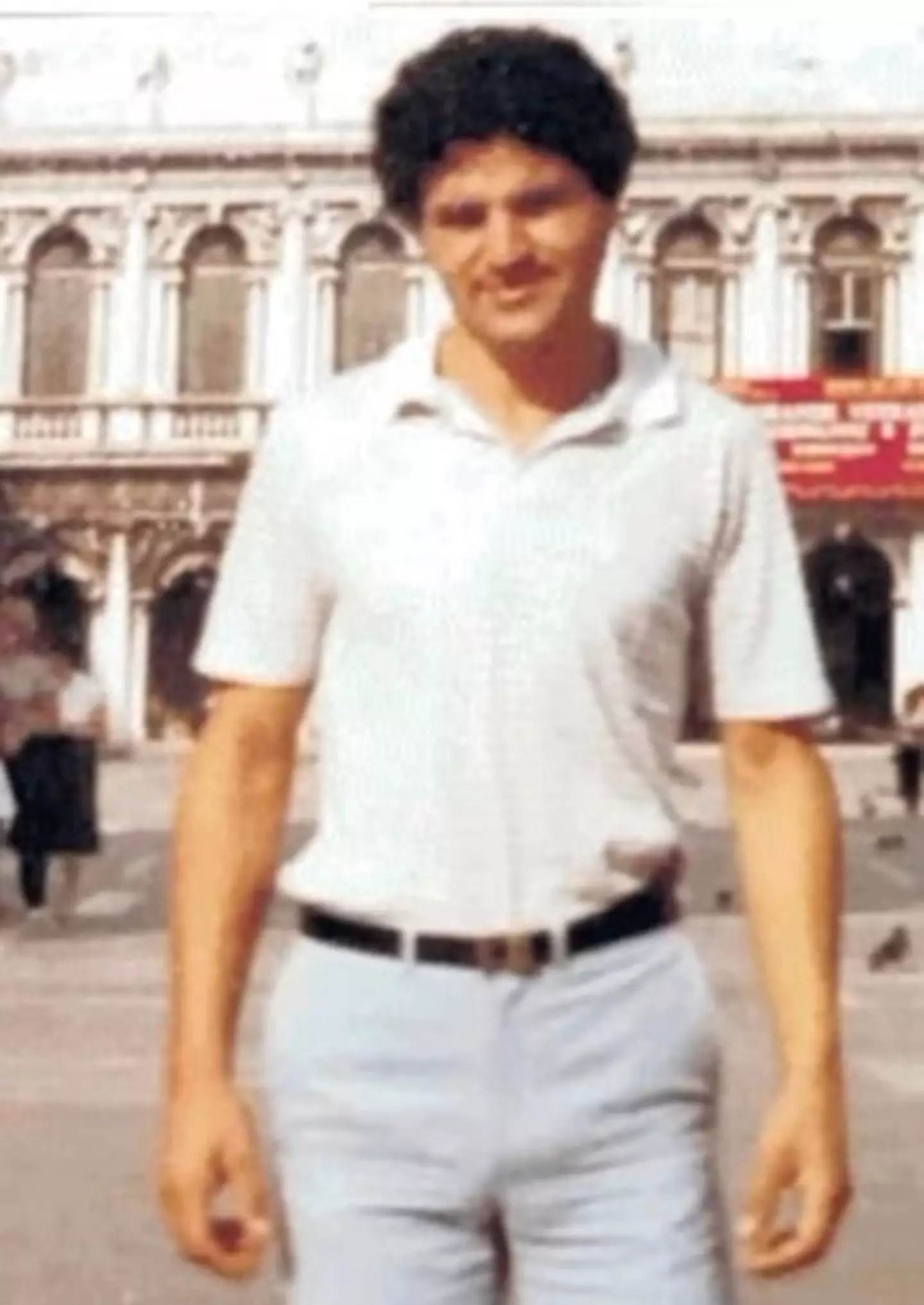 The Italian man in his younger days which he thought he was still in when he woke up from his coma (Luciano D'Adamo)