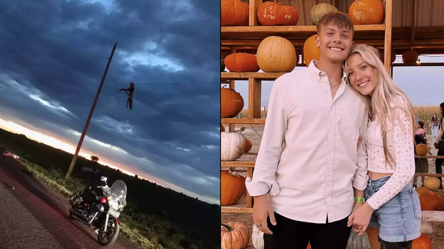 Teenager left hanging by broken leg on power line after car crash explains what she was thinking in the moment