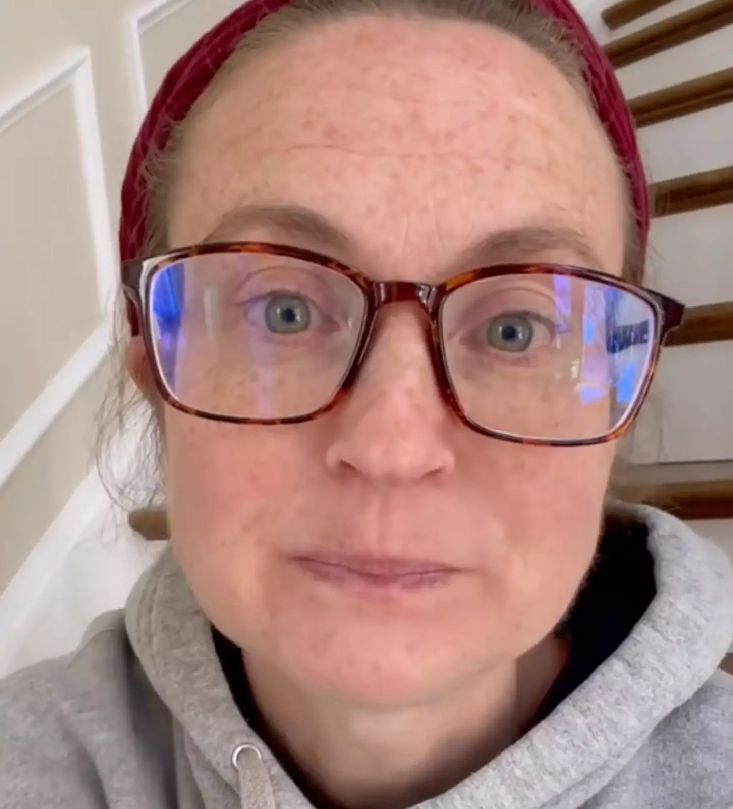 Katie Duncan revealed that she often sees her patients 'reaching' outwards when they are nearing death (TikTok/@death.care.coach)