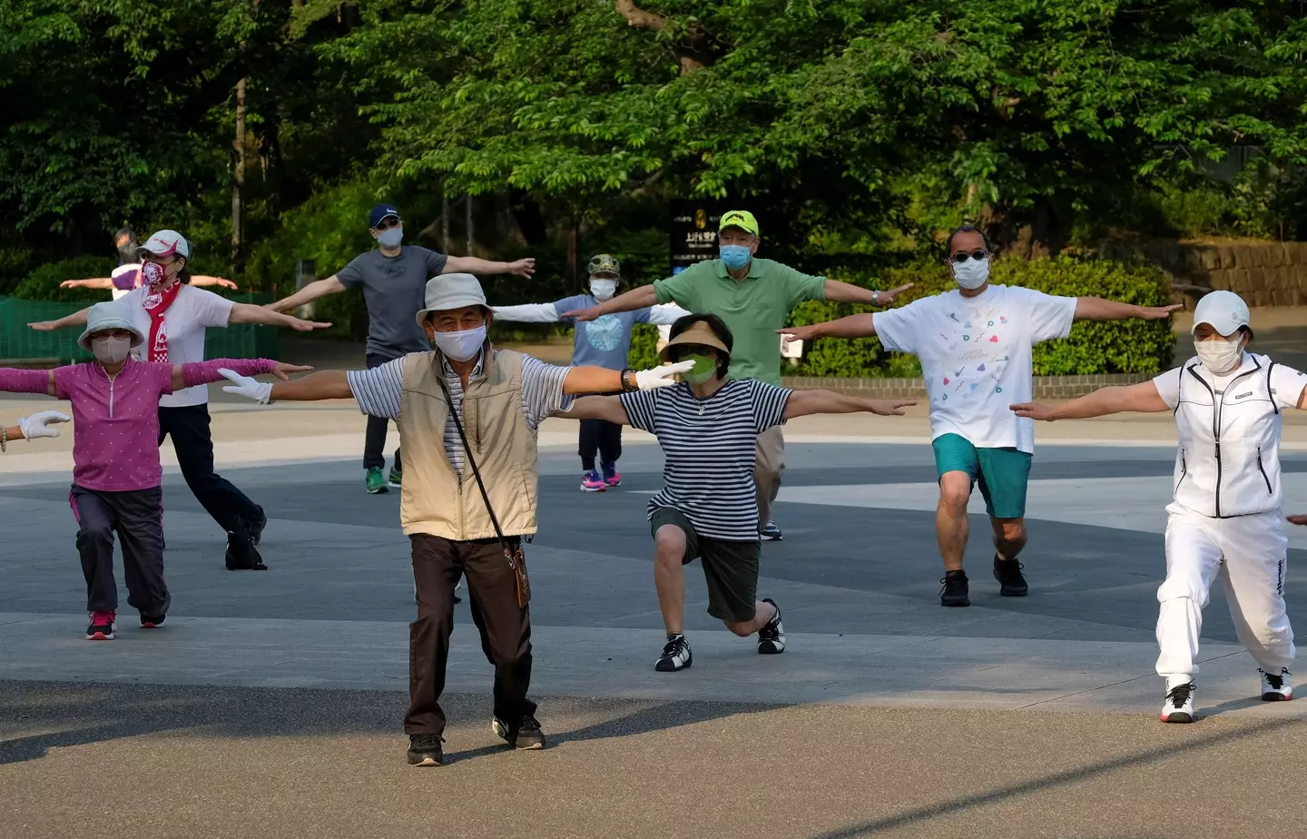 Millions of people of all ages do the exercises in Japan every day.