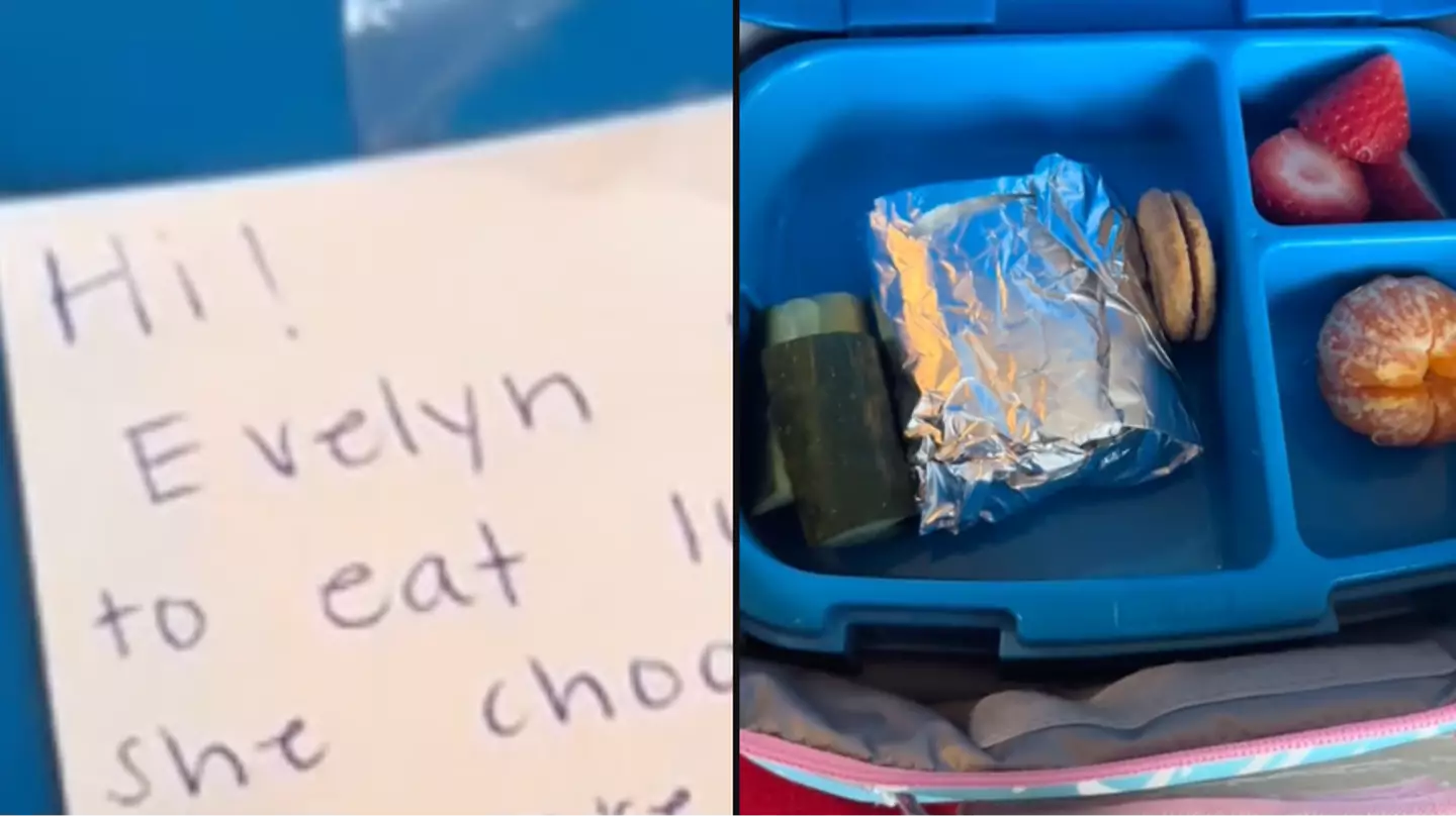 Mum leaves brutal note on daughter's lunch box after teacher told her how to eat lunch