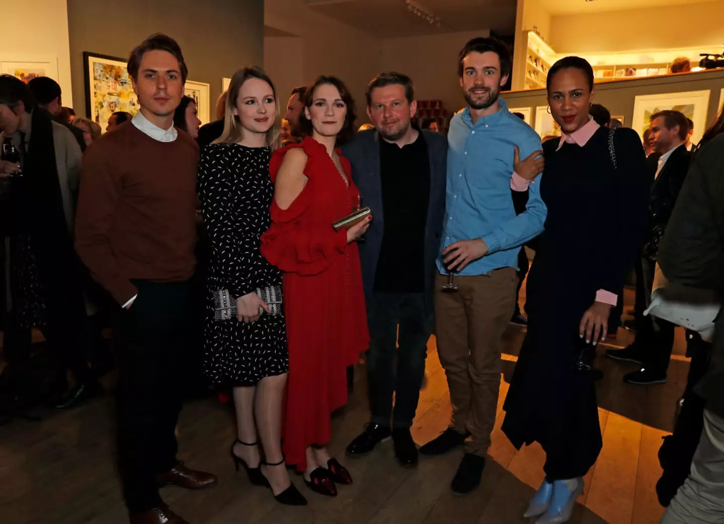 Kimberley Nixon and her Fresh Meat co-stars in 2017 (Dave Benett/Getty Images)