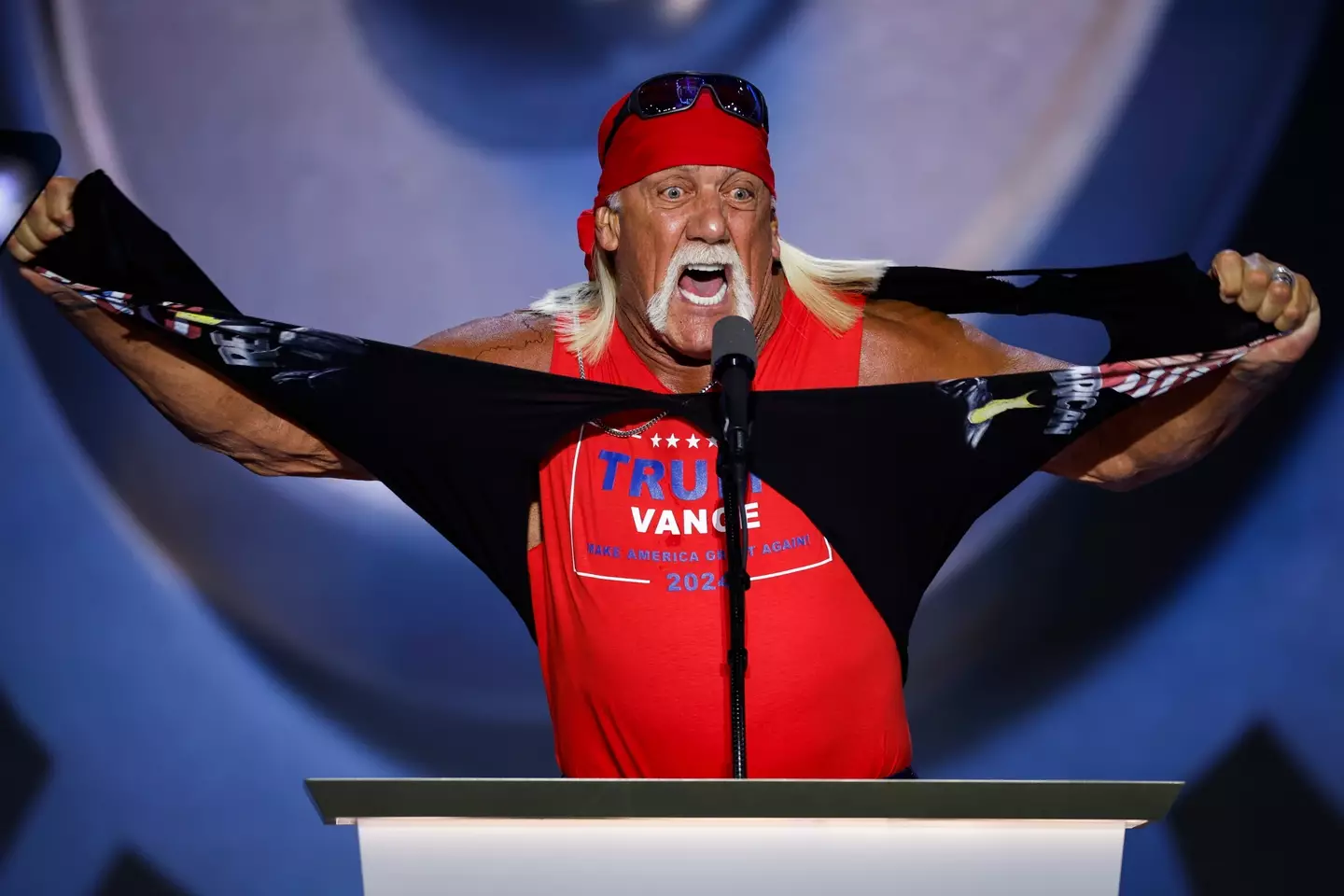 Hulk Hogan's reputation as a wrestler was tarnished by racism scandals (Chip Somodevilla via Getty Images)
