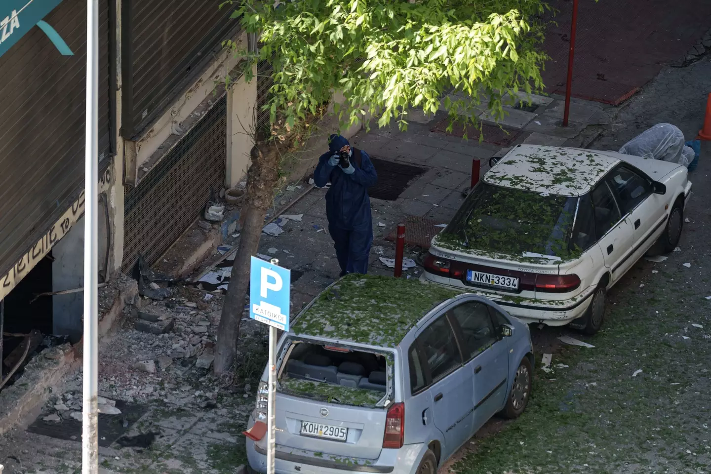 According to police, the woman who died had a criminal record that included charges for drugs and prostitution (KONSTANTINOS TSAKALIDIS/SOOC/AFP via Getty Images)