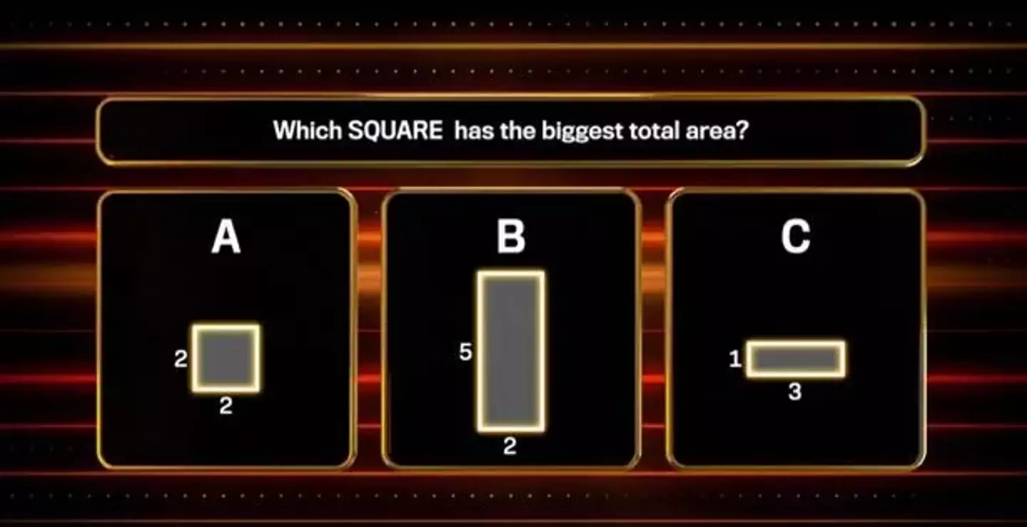 Only a quarter of contestants could answer the 'easy' question.