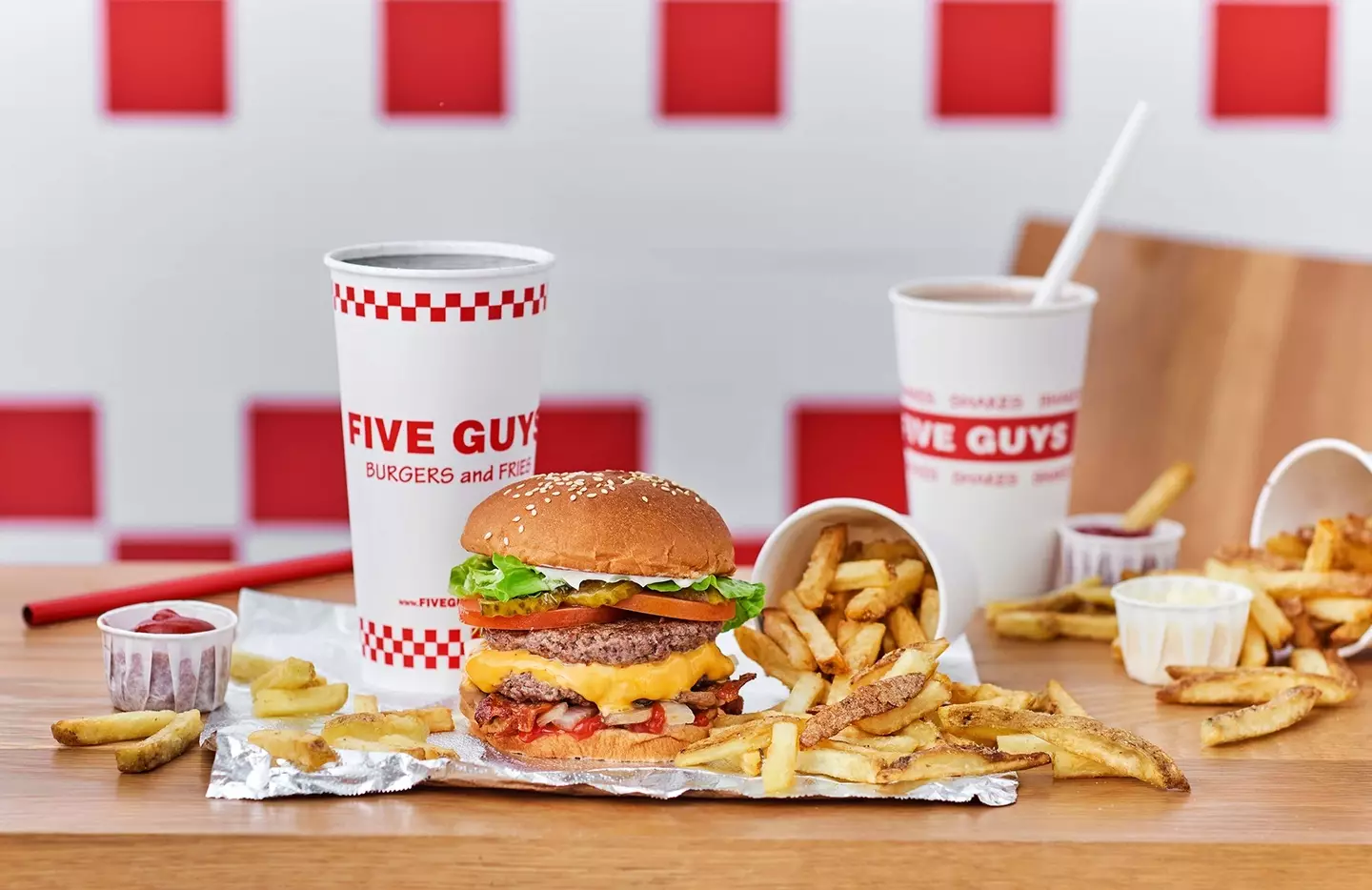 A feast at Five Guys will set you back a few quid.