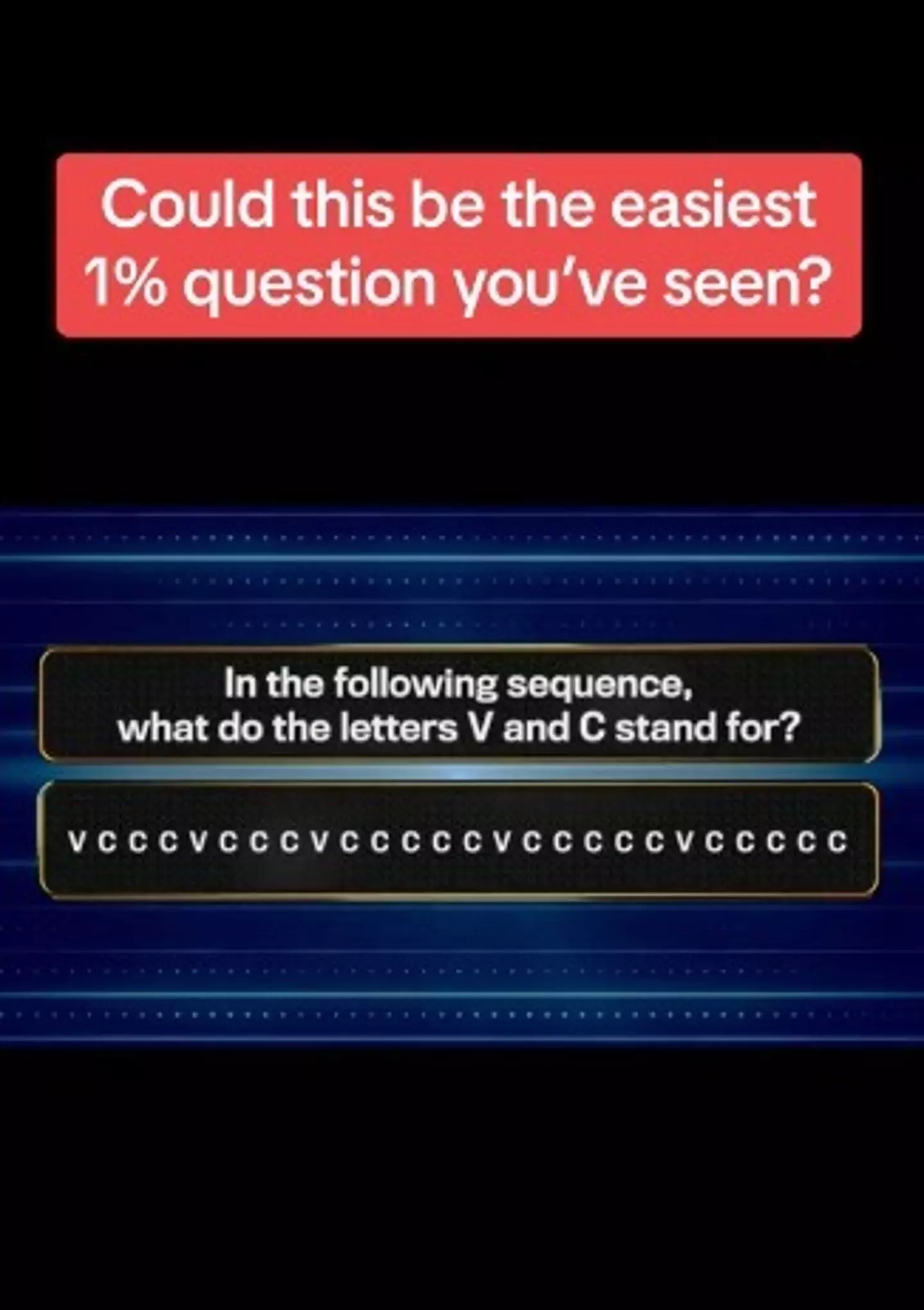 The contestants get 30 seconds to answer.