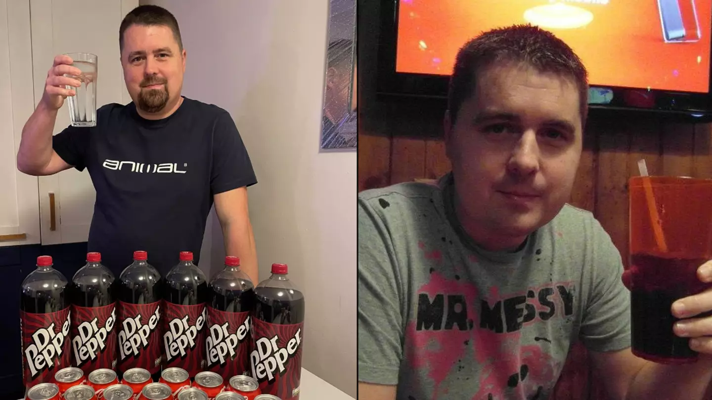Man who drank 4.5 litres of Dr Pepper a day and no water reveals devastating effects it had on his body