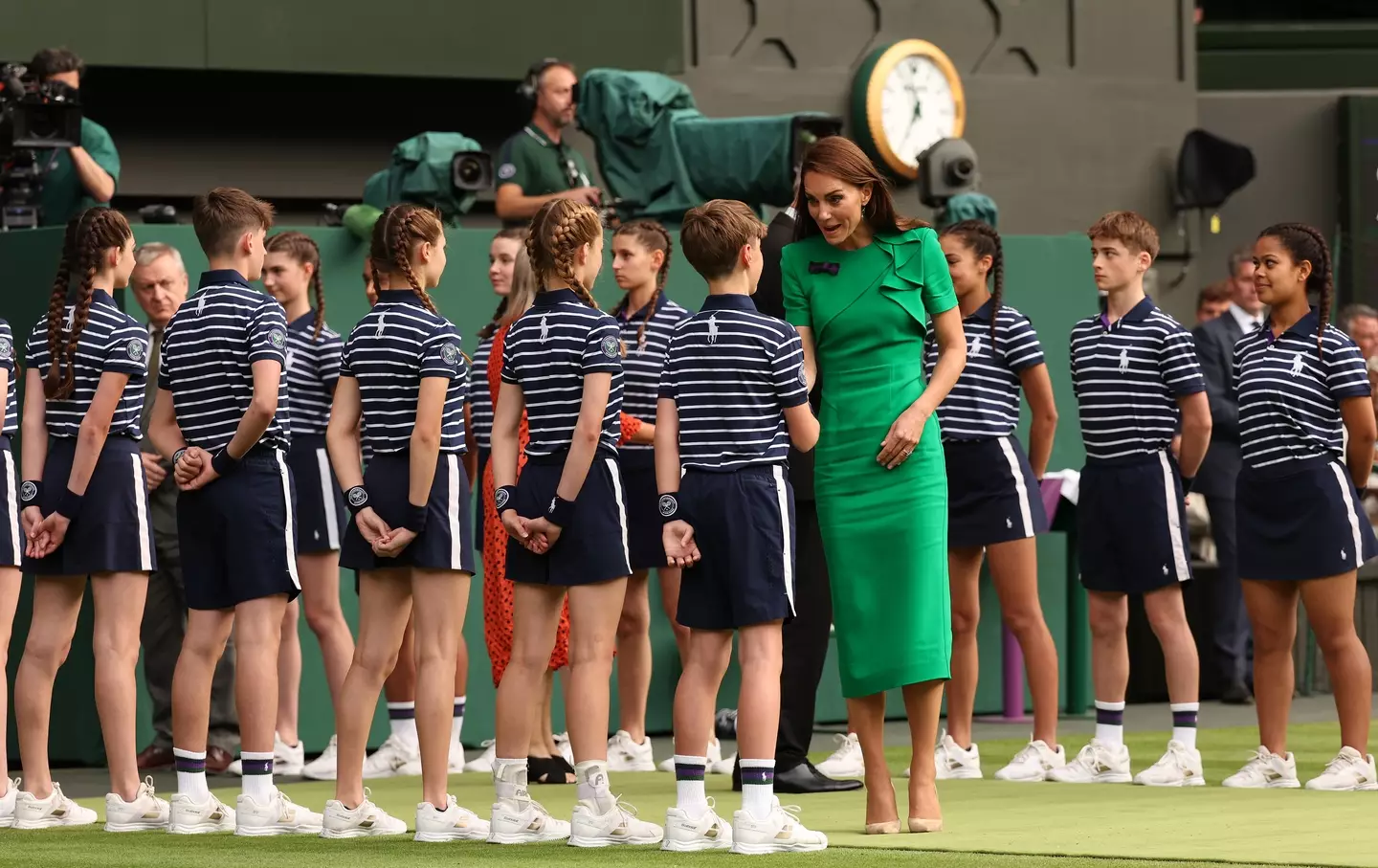 The Princess of Wales at Wimbledon.