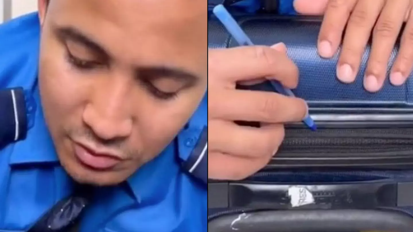 Airport security worker warns against travelling with combination lock on luggage